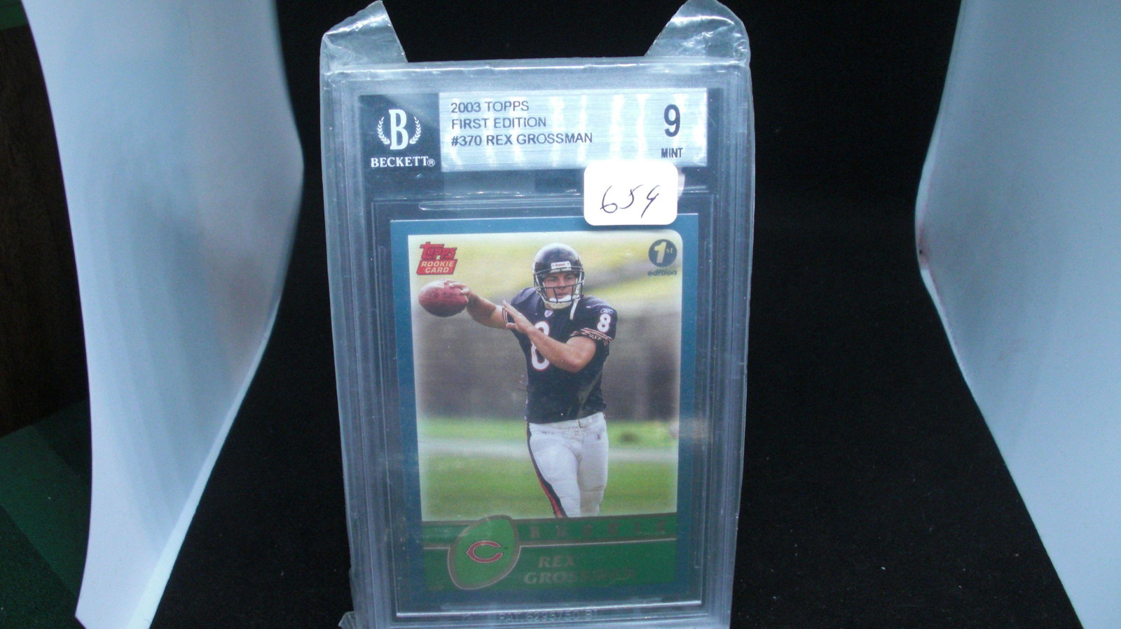 beckett graded 9 mint rex grossman rookie: beckett graded 9 mint rex grossman rookie