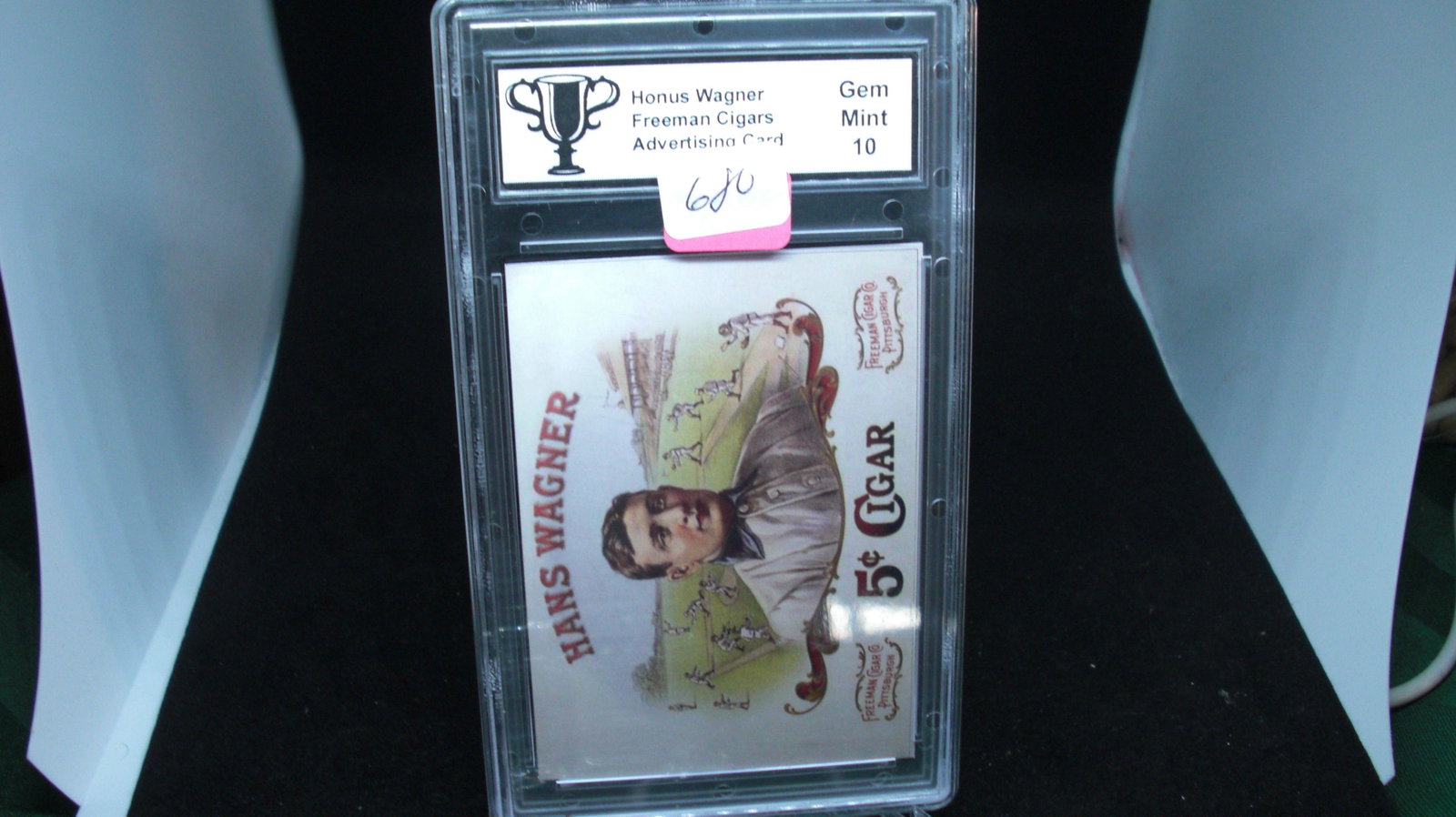 hans wagner slabbed advertising card: hans wagner slabbed advertising card