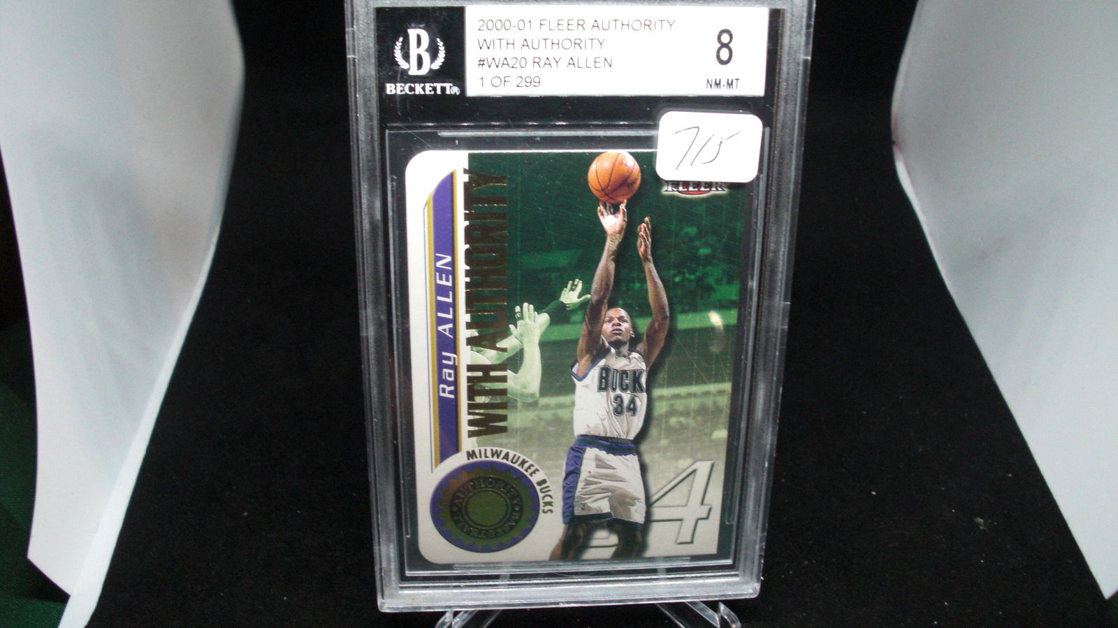 2000 fleer ray allen graded card (1 of 1)