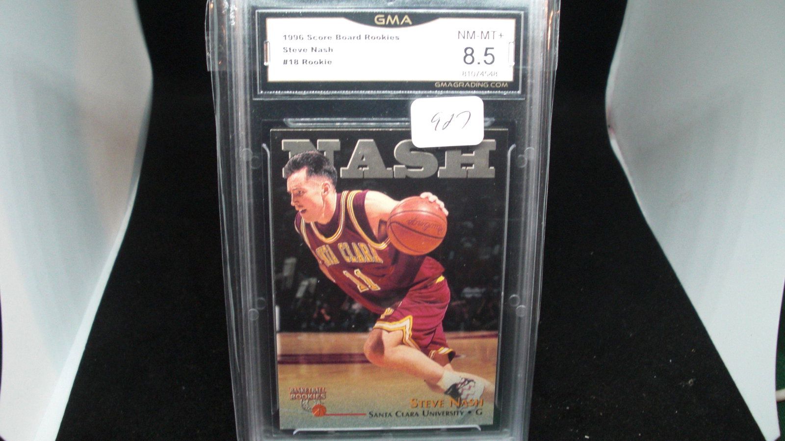 gma graded 8.5 steve nash rookie: gma graded 8.5 steve nash rookie