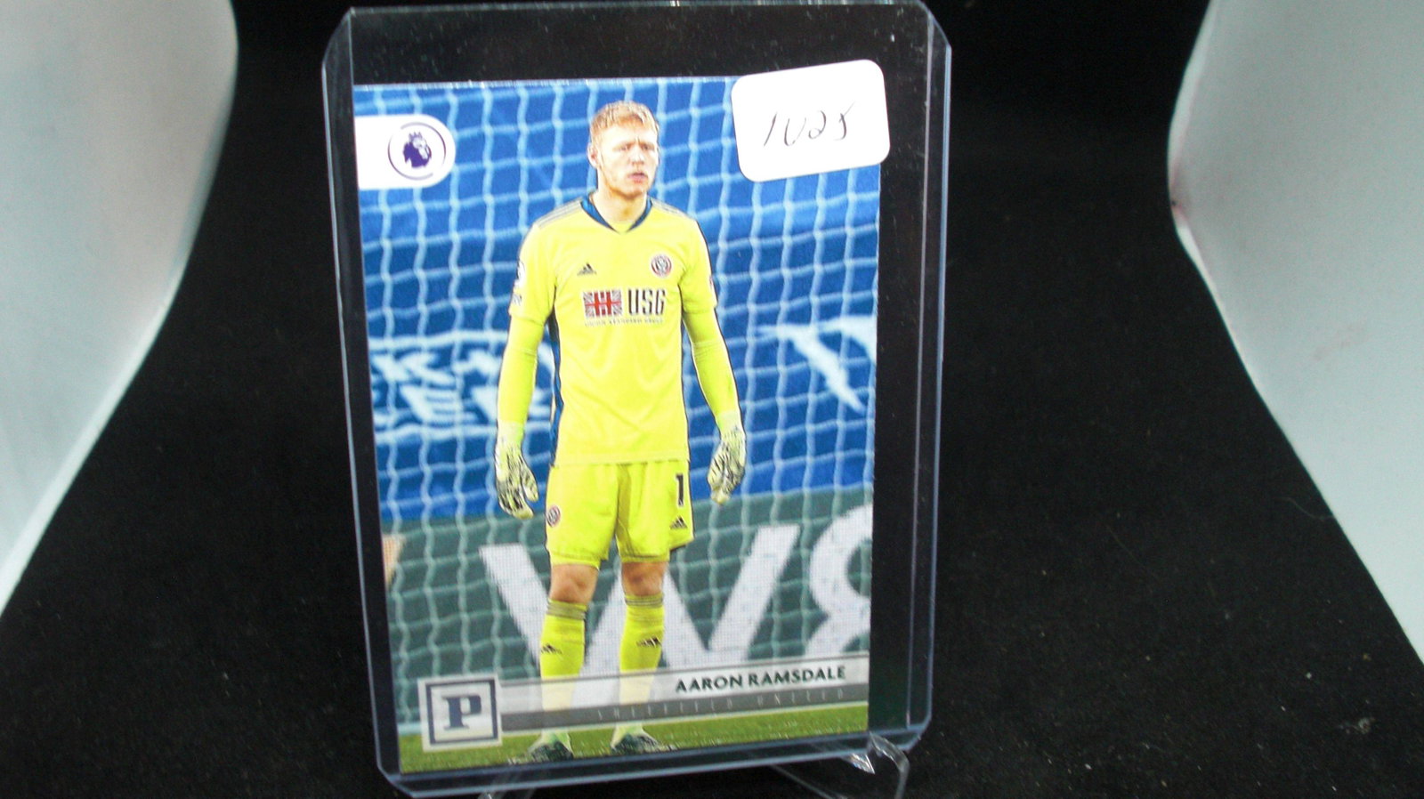 AARON RAMSDALE SOCCER CARD: in top loader
