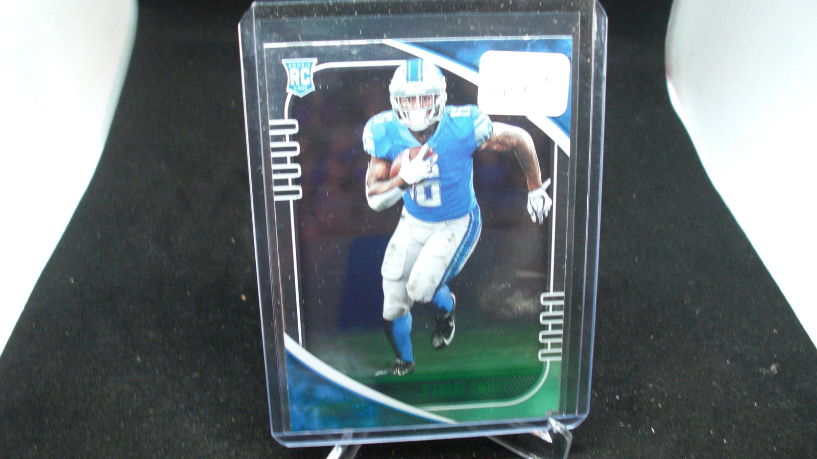 dandre swift green foil rookie card (1 of 1)