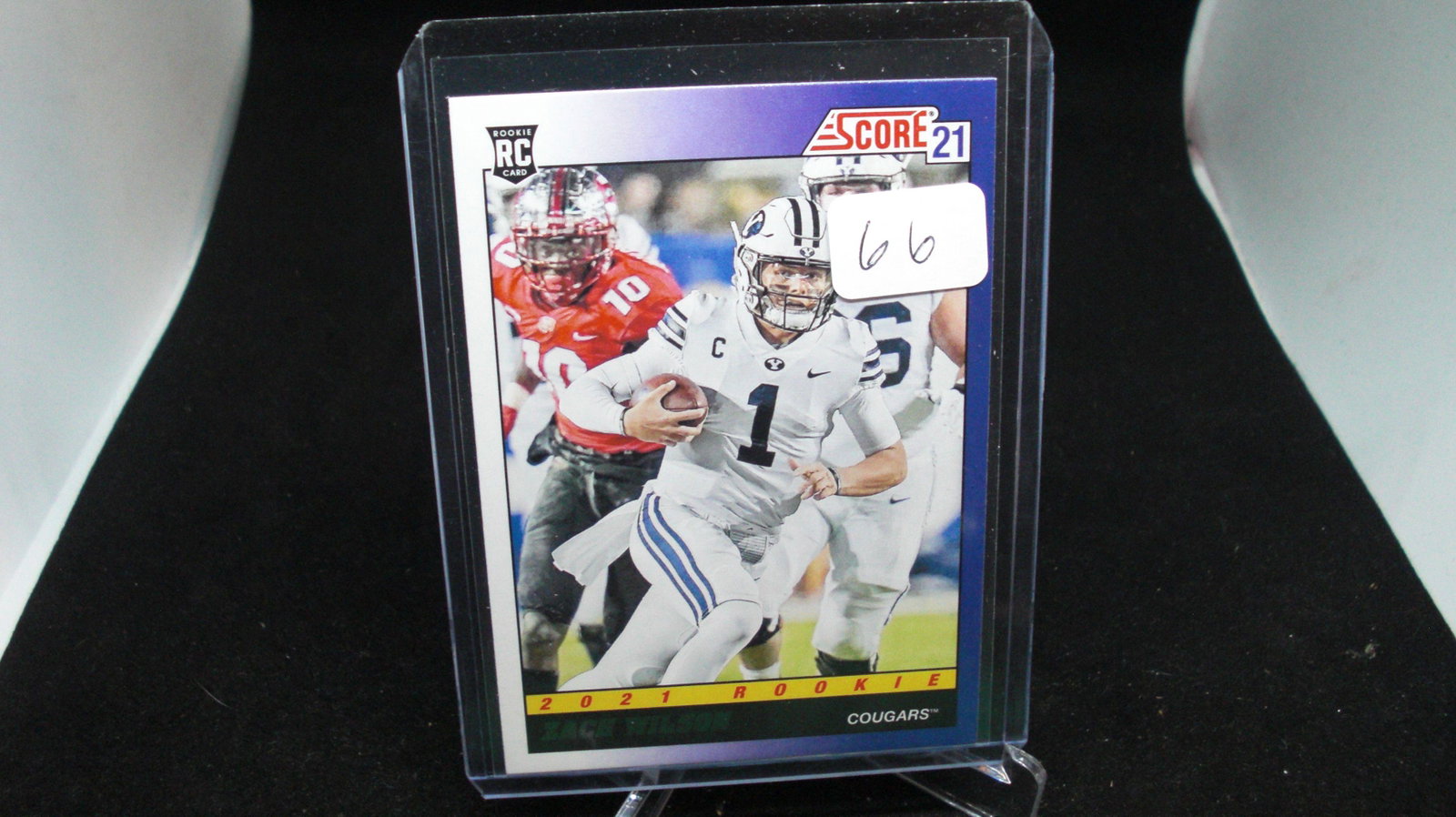 ZACH WILSON ROOKIE CARD: in top loader