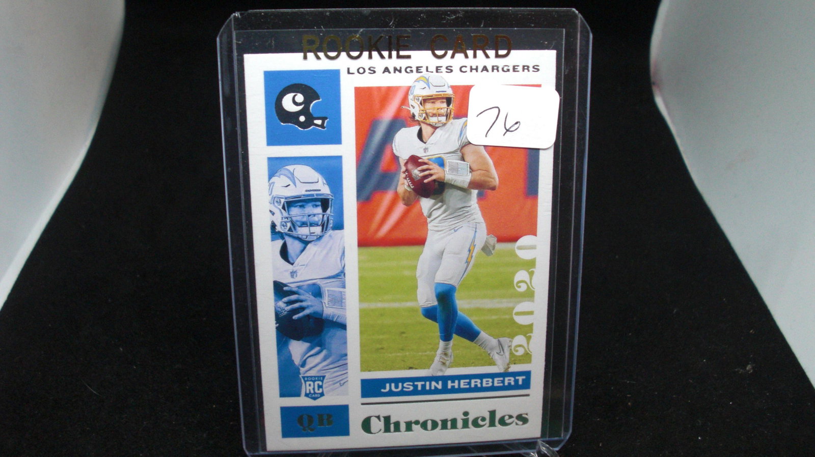 justin herbert rookie card: in top loader