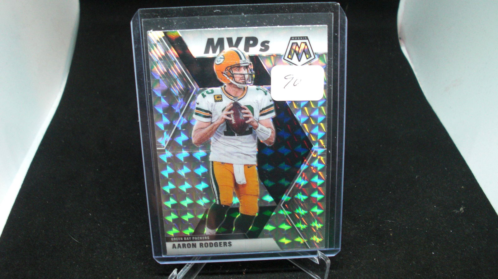 Aaron Rodgers silver mosaic (1 of 1)