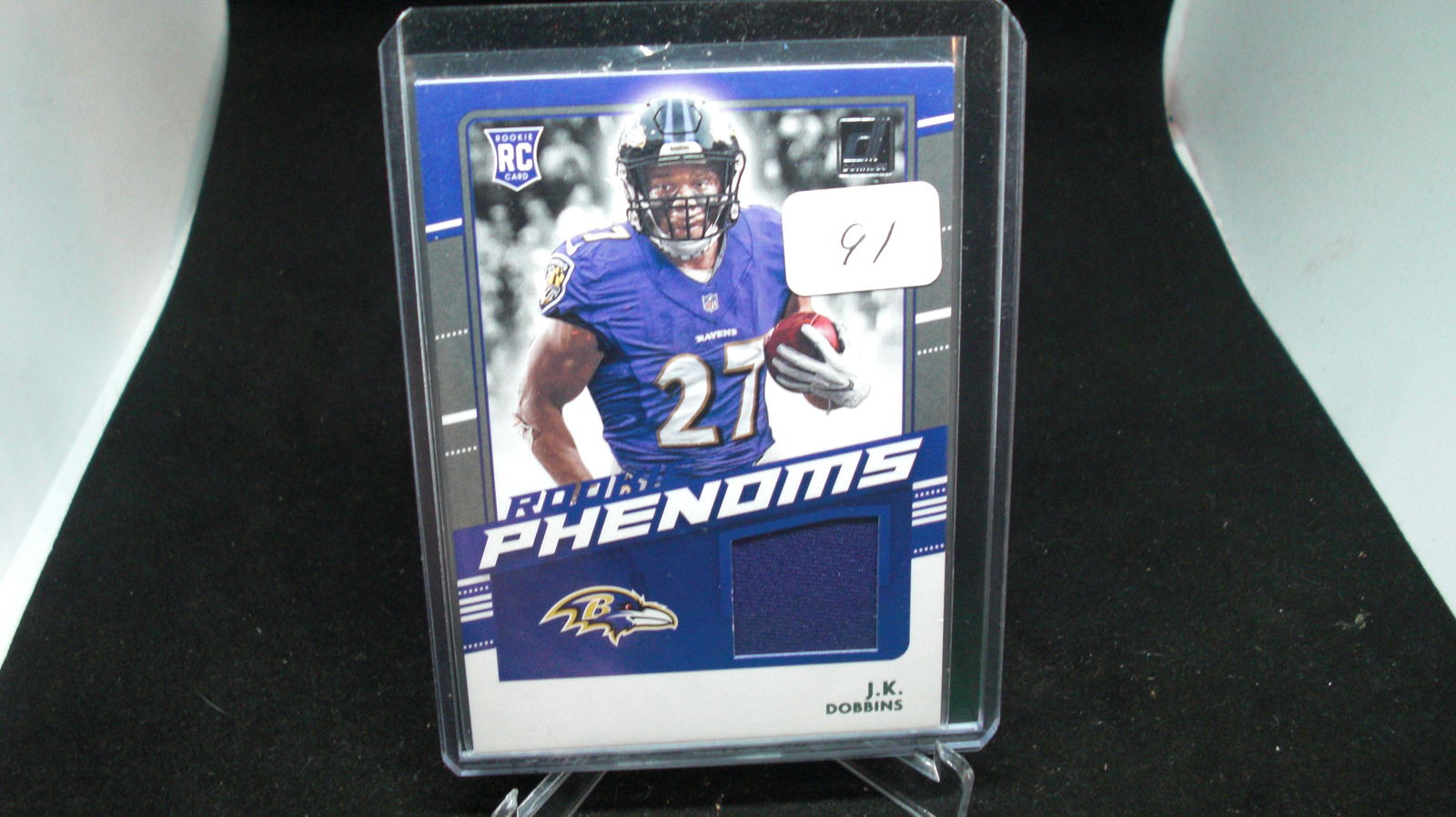 JK Dobbins rookie jersey card (1 of 1)