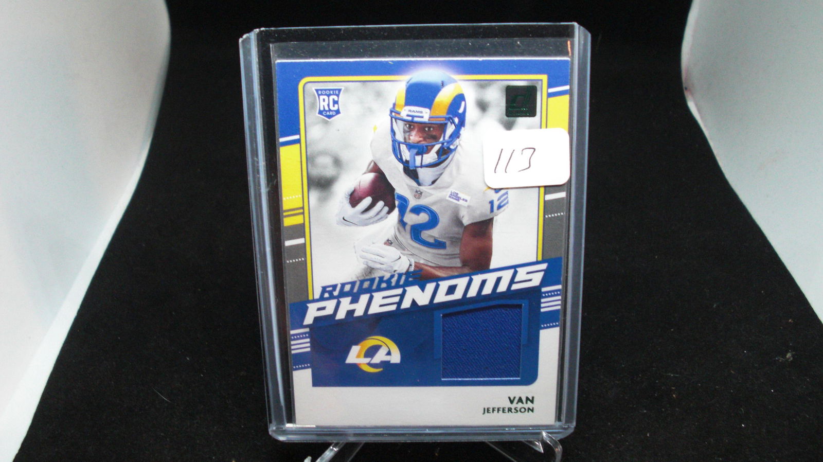 Van Jefferson green foil rookie jersey card (1 of 1)