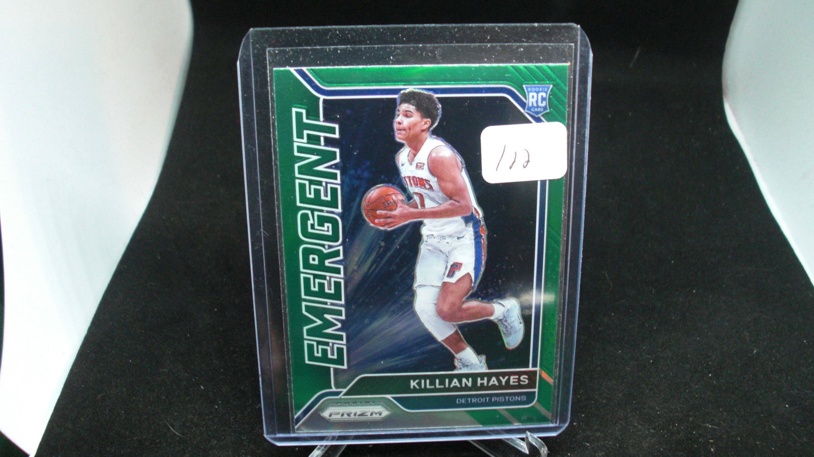 Killian Killian Hayes green prison rookie card: in top loader