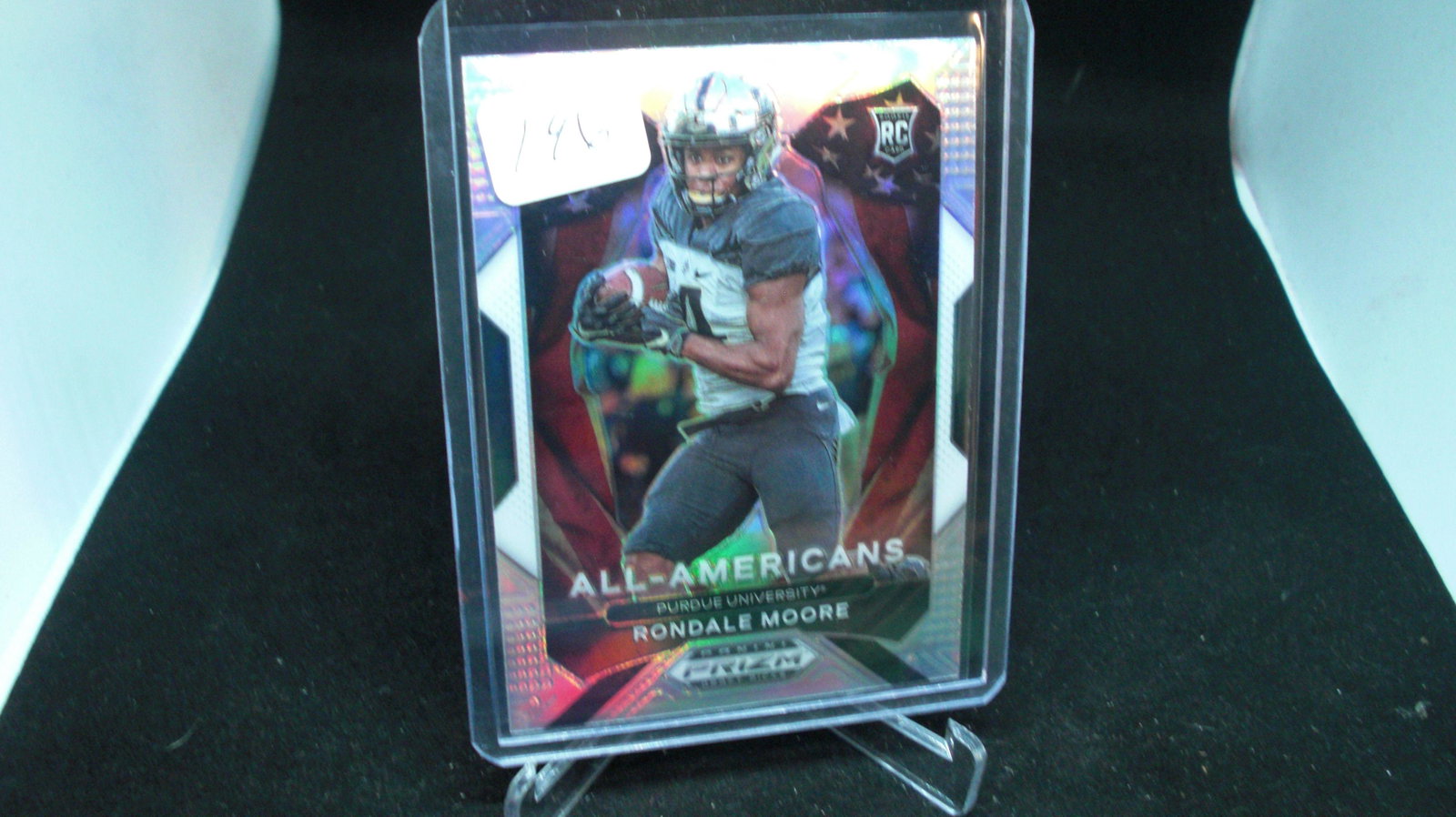 Rondel Moore all American silver prizm: in top loader