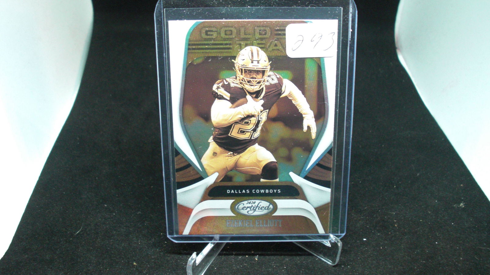 Zeke Elliott Dallas Cowboys certified gold team (1 of 1)