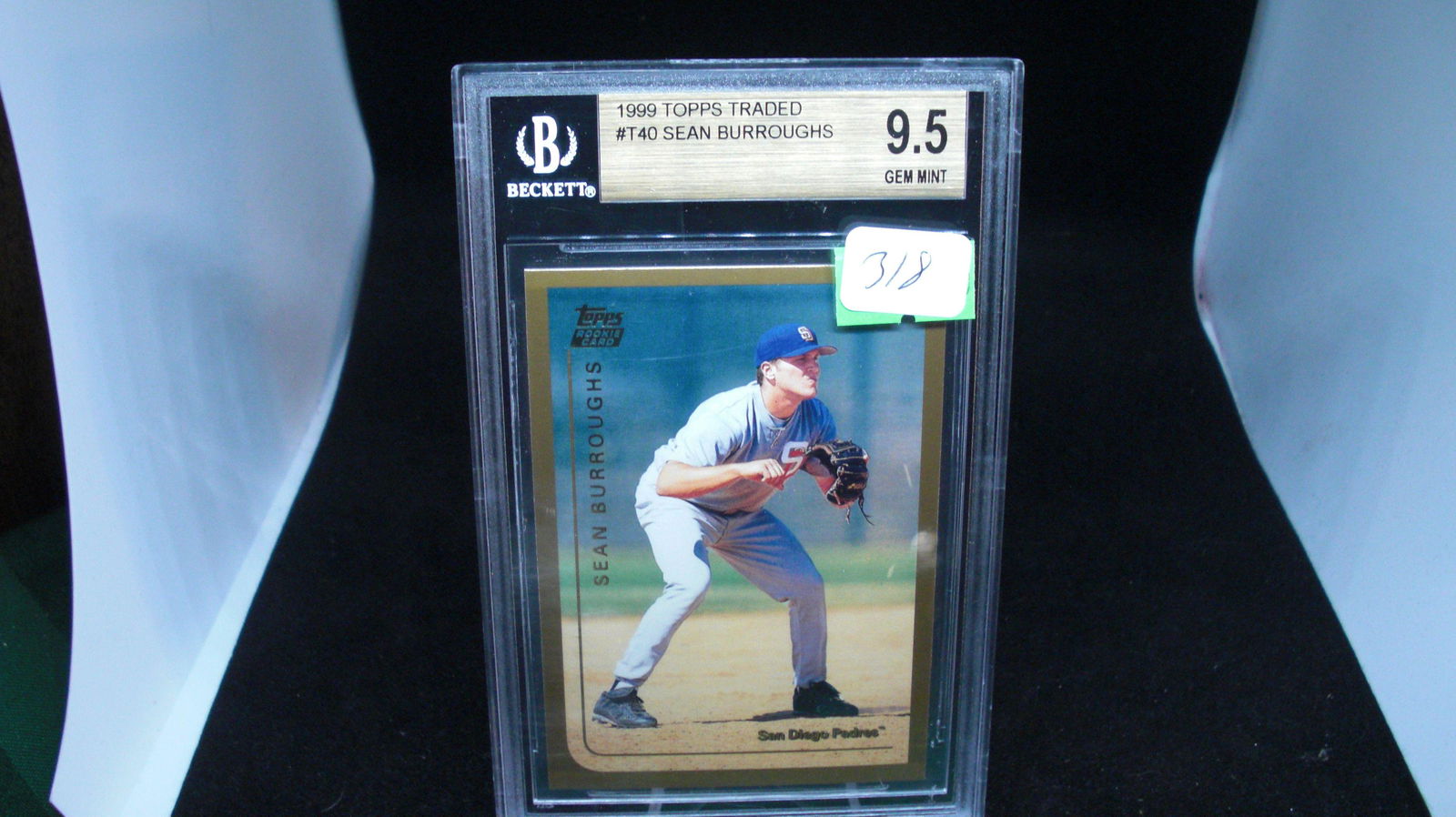 Sean Burroughs Beckett graded rookie card mint 9.5 (1 of 1)