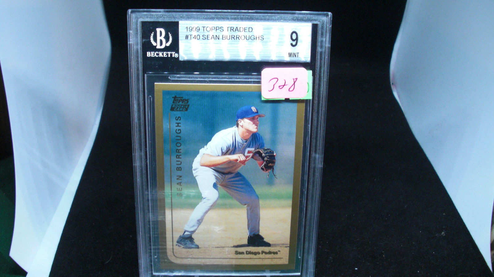 Beckett graded Sean Burroughs rookie card mint 9 (1 of 1)