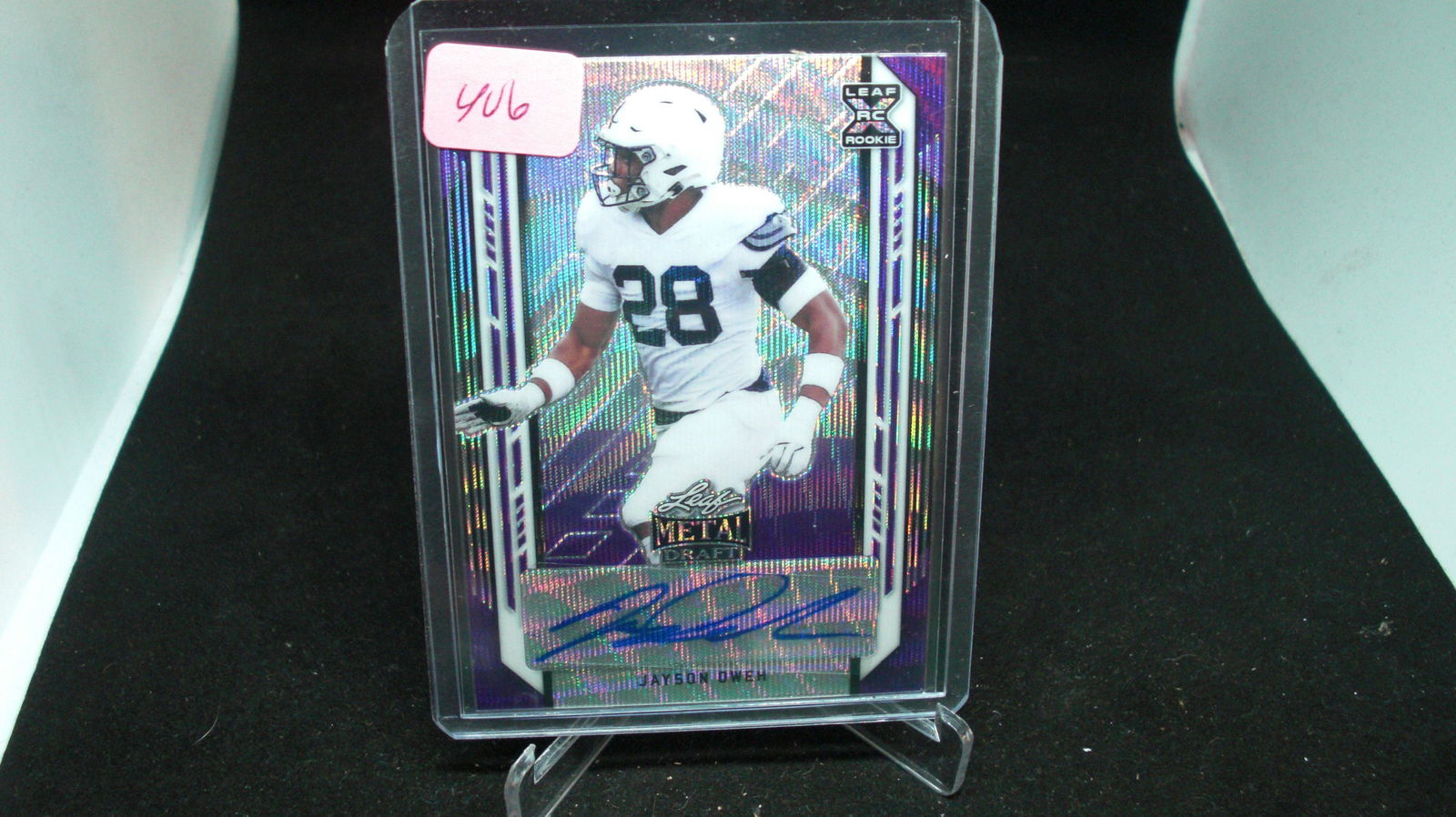 JAYSON OWEN LEAF METAL ROOKIE AUTO 8/15 auto (1 of 1)