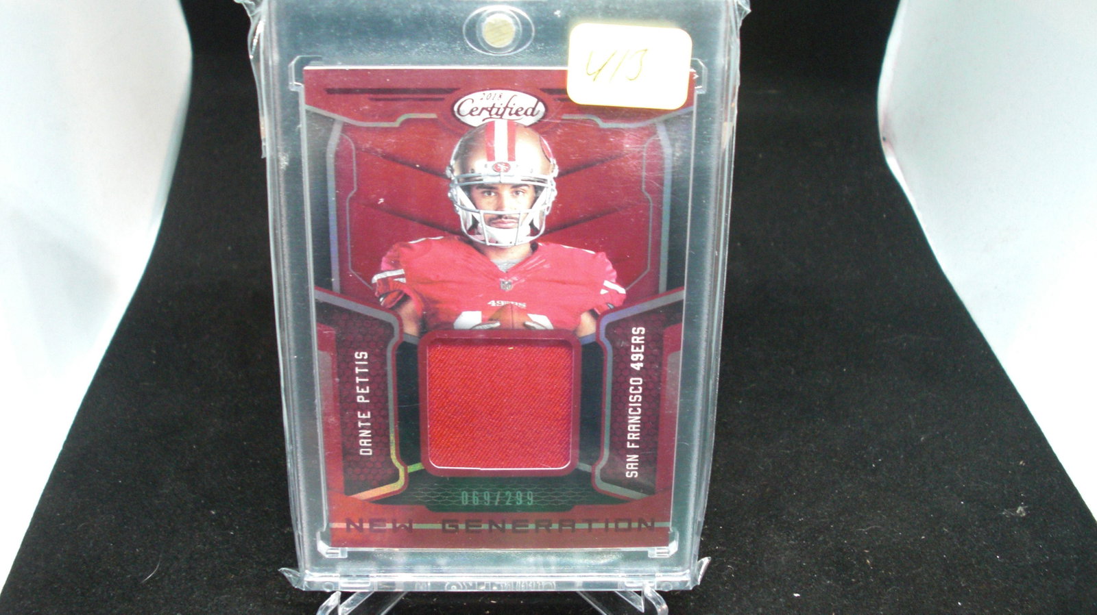 DANTE PETTIS RED FOIL ROOKIE PATCH 069/299: IN ONE TOUCH