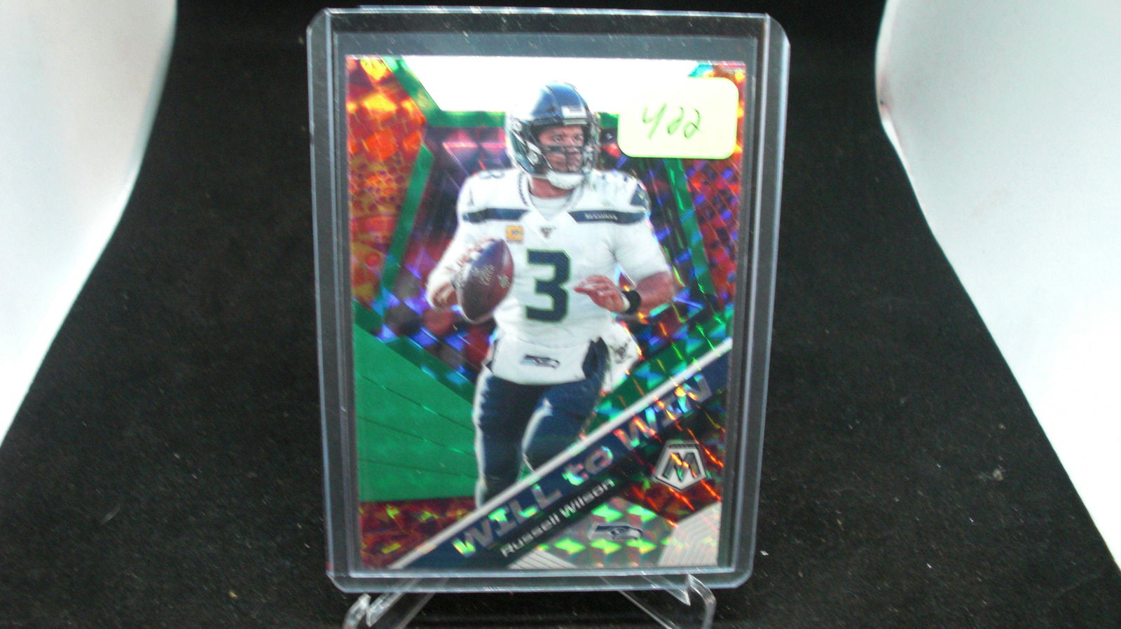 RUSSELL WILSON MOSAIC SILVER WILL TO WIN (1 of 1)