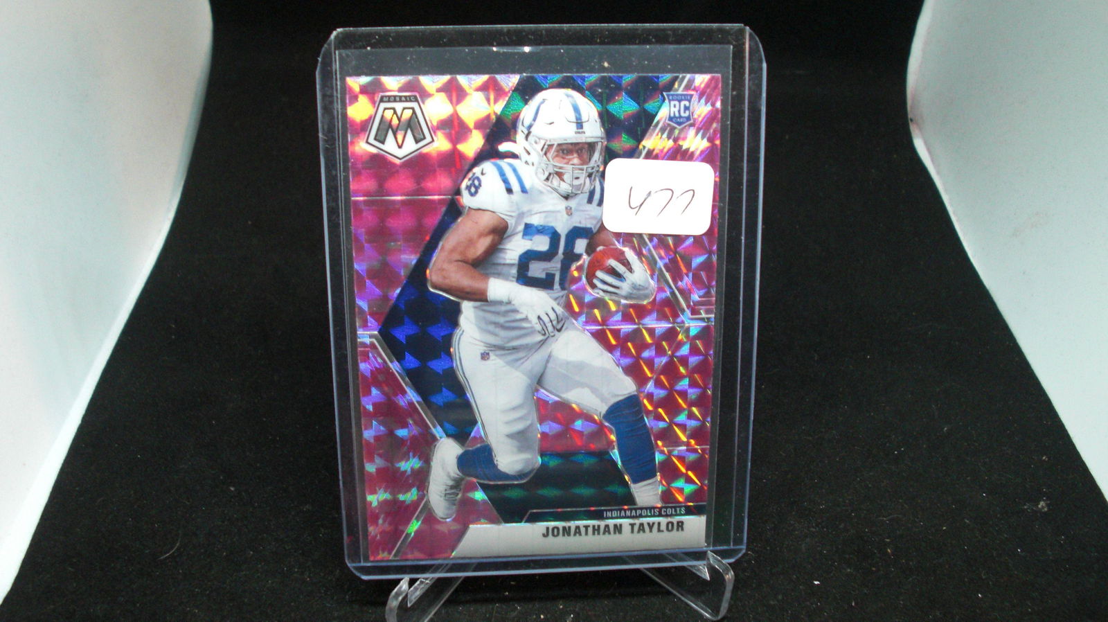 Jonathan Taylor pink camo rookie card (1 of 1)