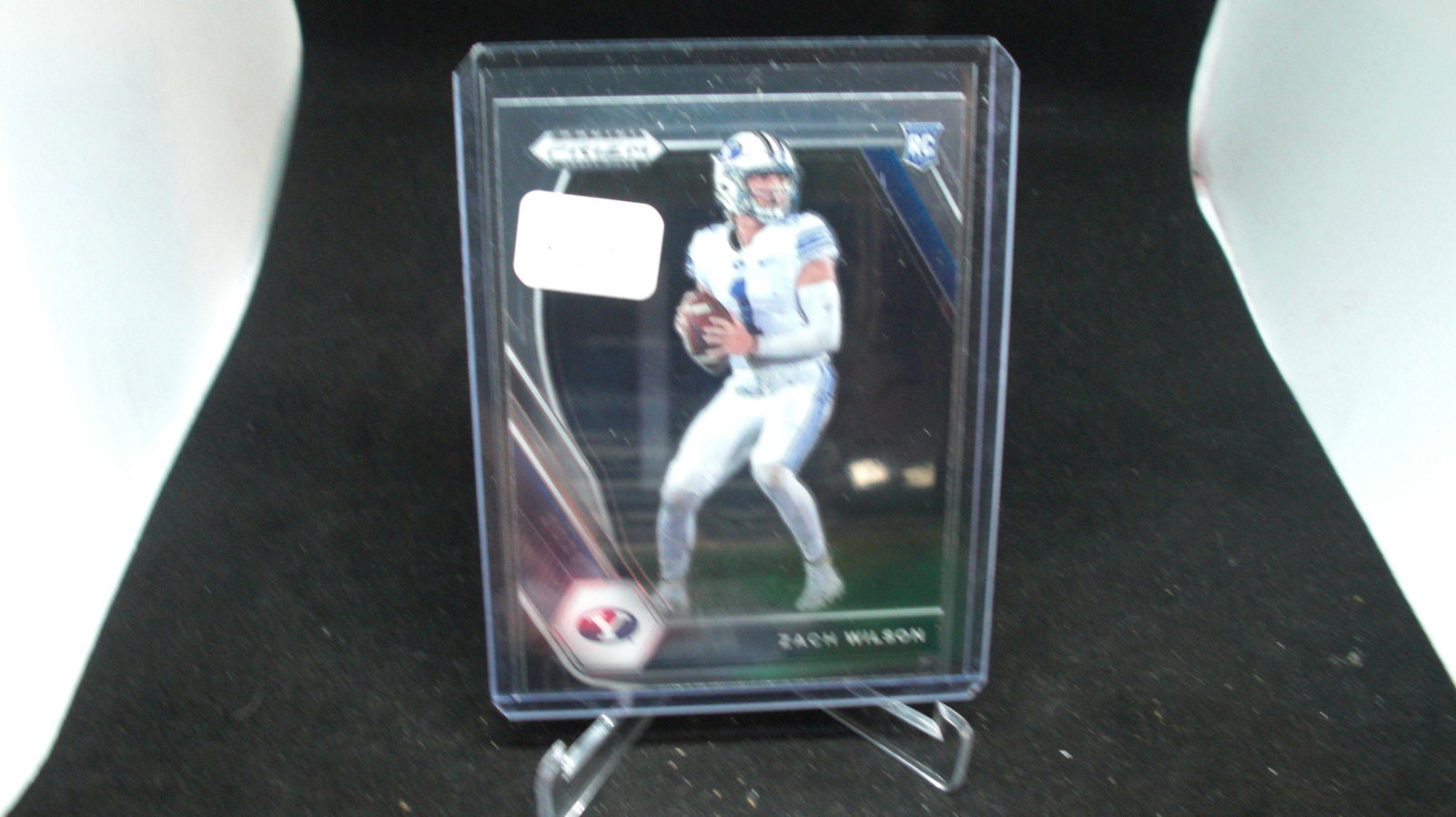 Panini prizm Zach Wilson rookie card: in top loader