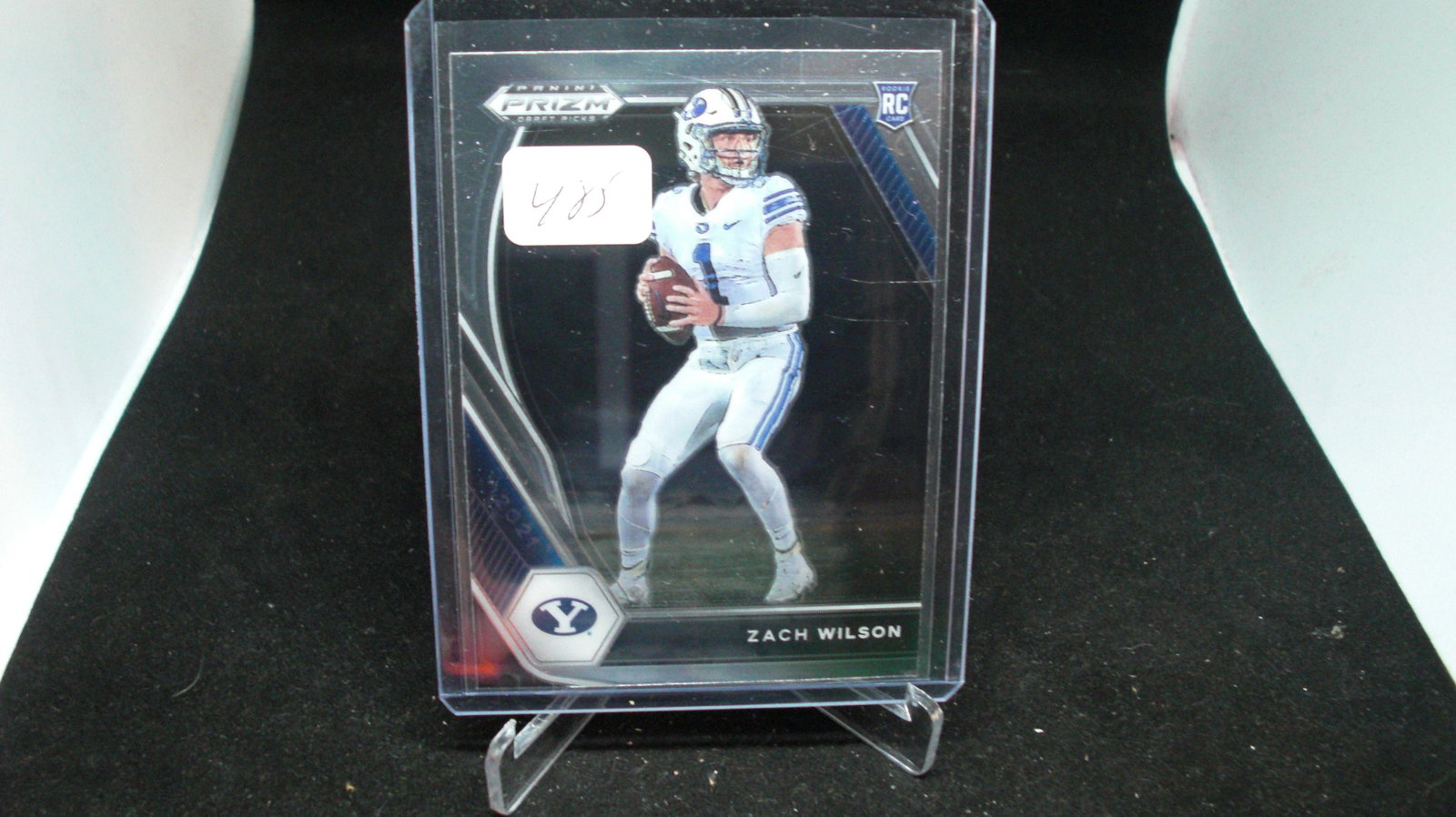 Panini prizm Zach Wilson rookie card: in top loader