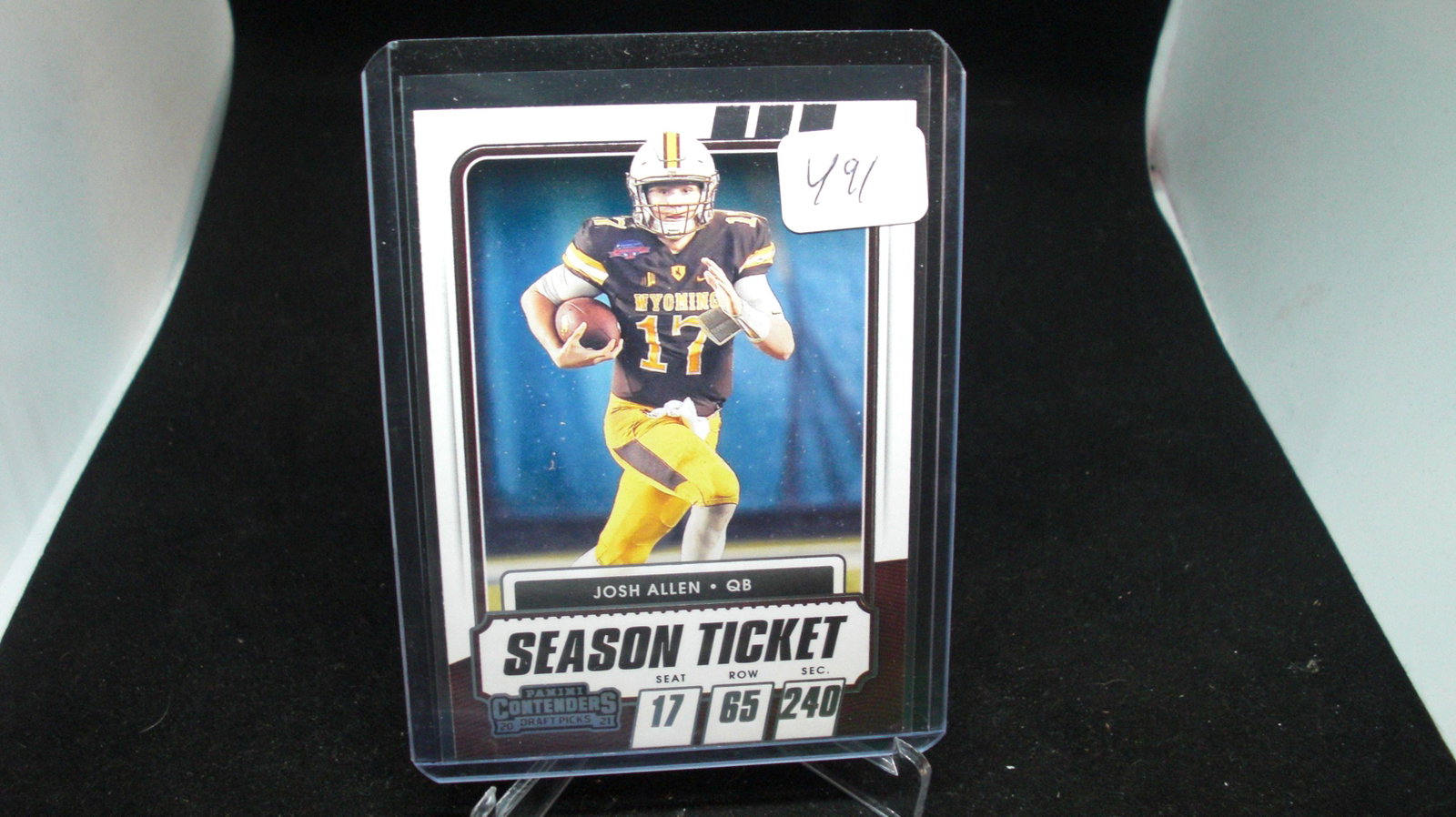 Josh Allen season ticket: in top loader