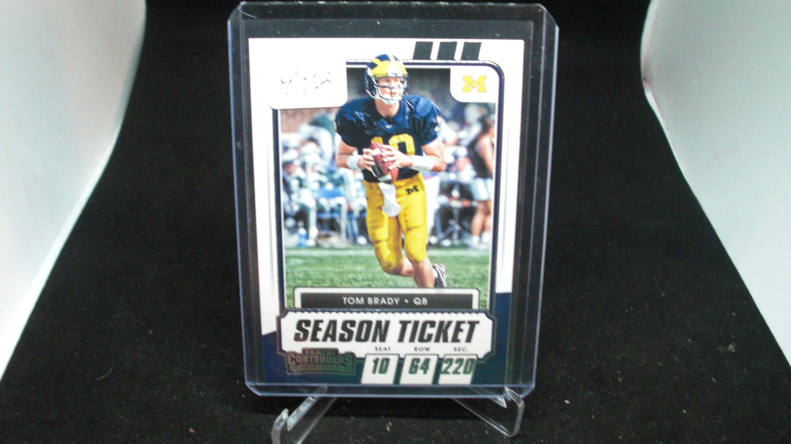 Tom Brady Michigan season ticket: in top loader