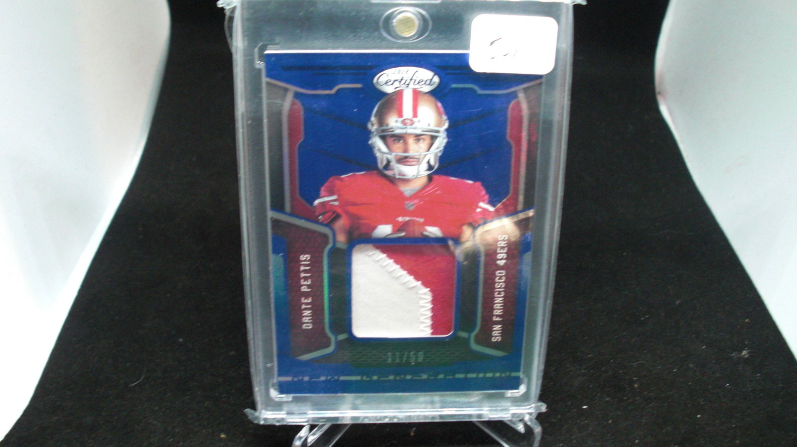 Dante pettis certified blue rookie patch 11 out of 50 (1 of 1)