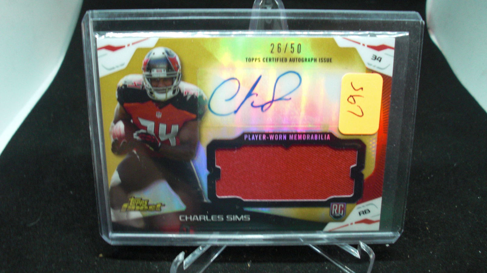 Charles Sims rookie patch auto 26 of 50 (1 of 1)