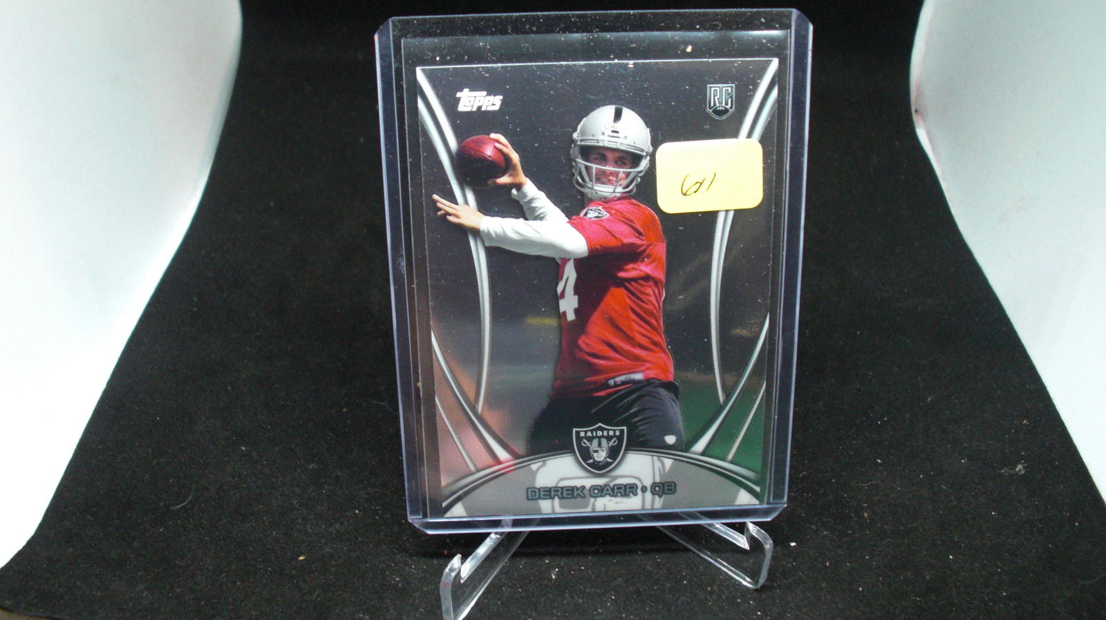 Derek Carr rookie card (1 of 1)