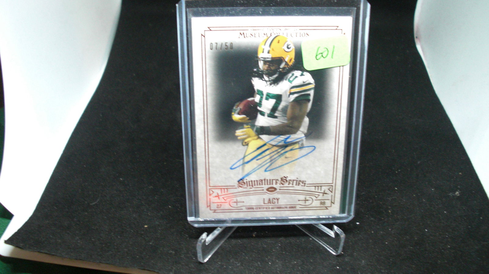 Eddie Lacy Eddie Lacy Packers auto 7 of 50: in top loader
