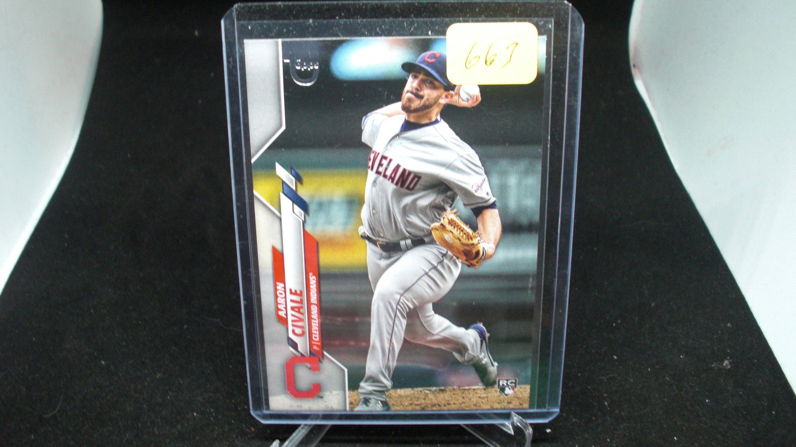 Aaron savalle rookie card: in top loader