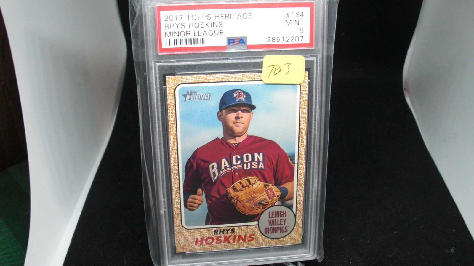 psa graded rhys hoskins rookie card (1 of 1)