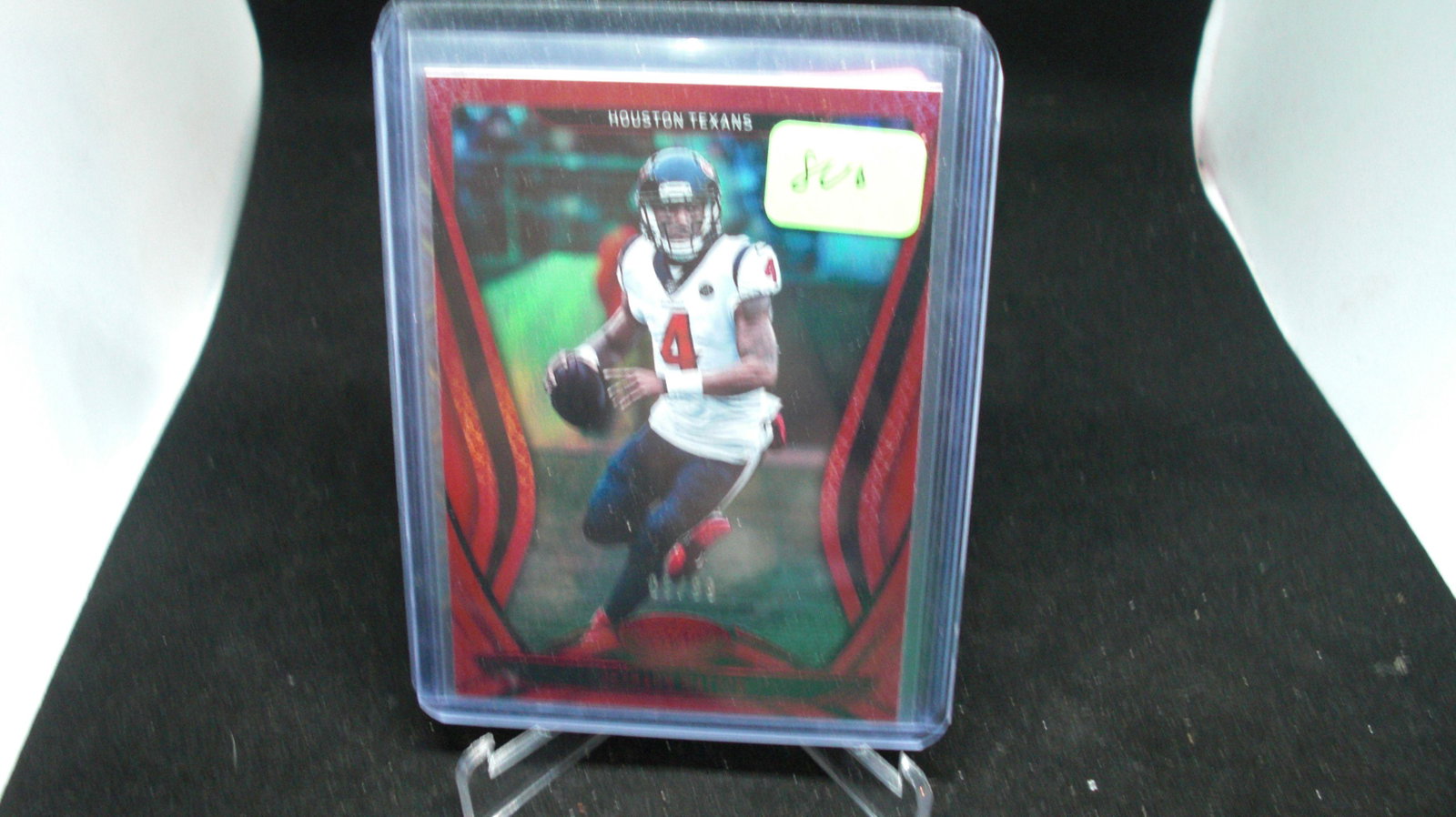 Deshaun Watson red foil 5 of 99: in top loader