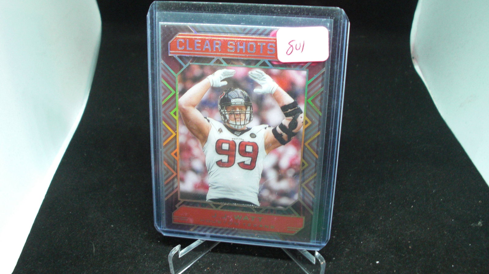 24 until 1965 JJ Watt clear shots acetate card: in top loader
