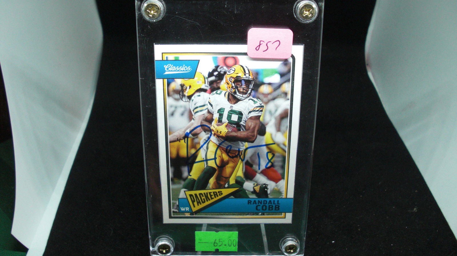randall cobb autographed card (1 of 1)