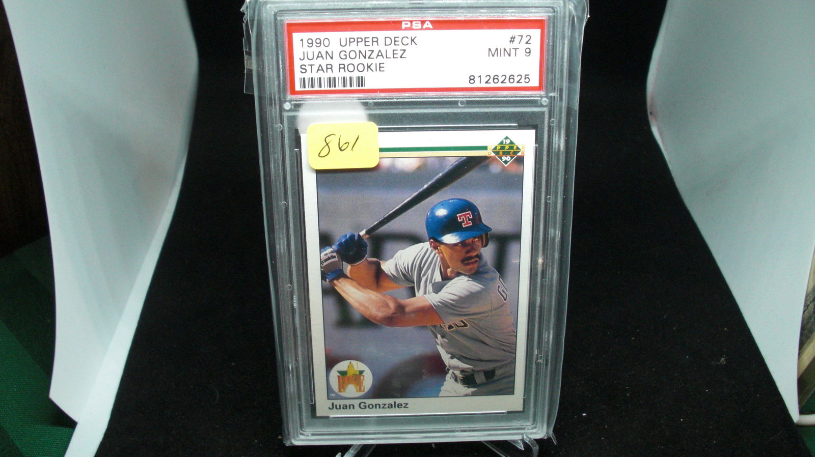 1990 upper deck juan gonzalez rookie card (1 of 1)