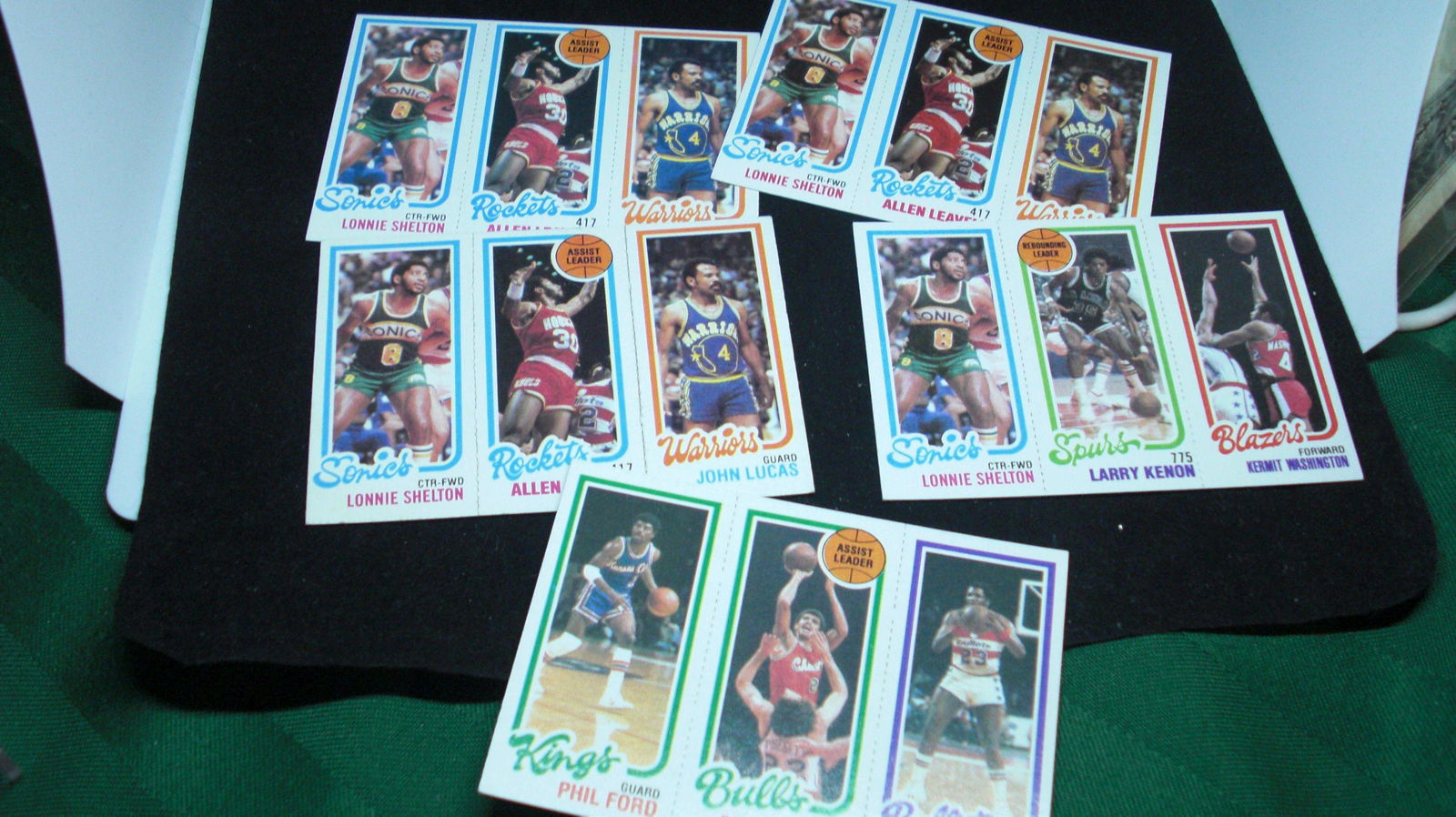 1980-81 topps basketball cards: with phil ford and lonnie shelton