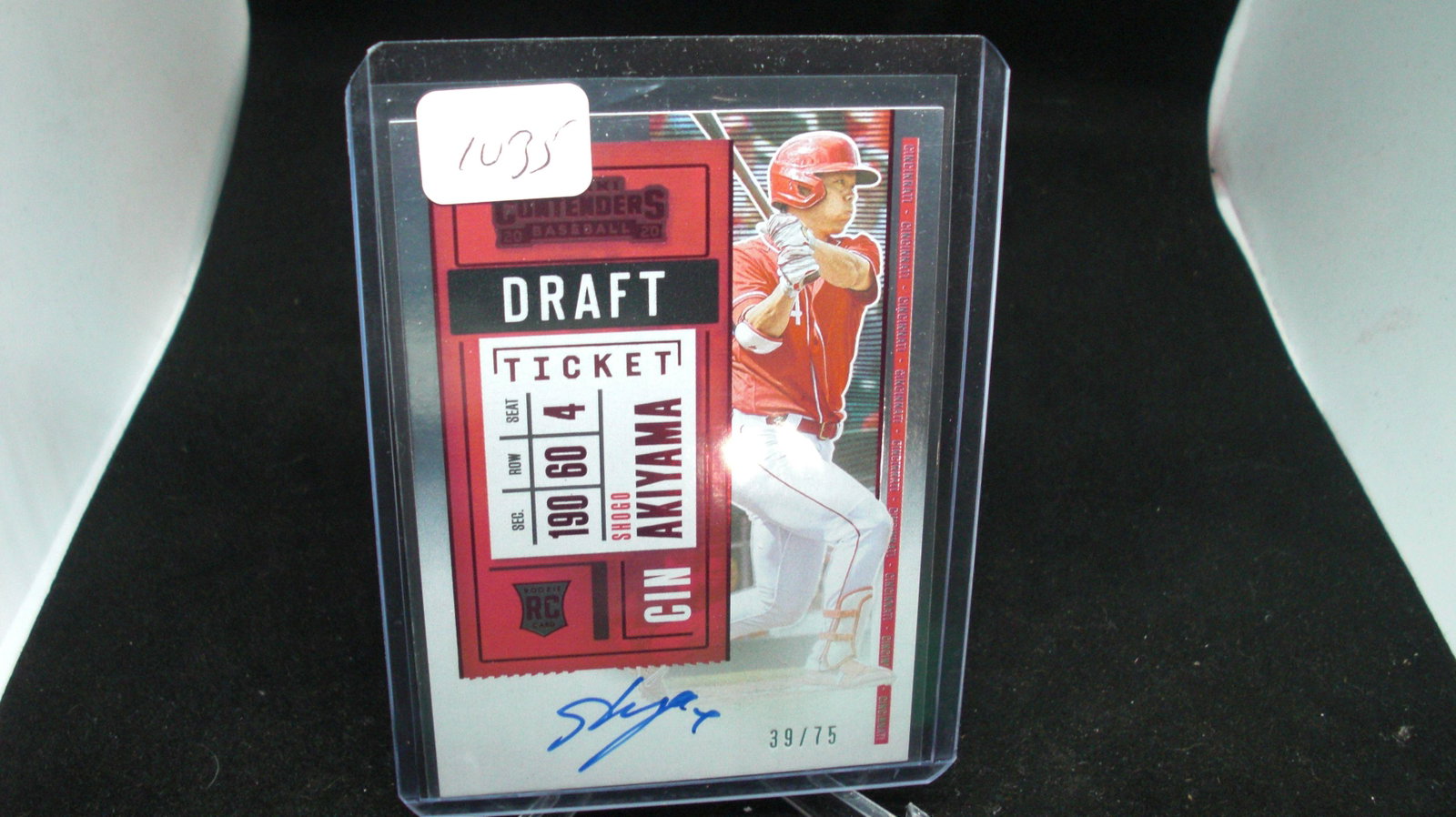Shogo akiyama draft ticket auto 39 of 75: in top loader