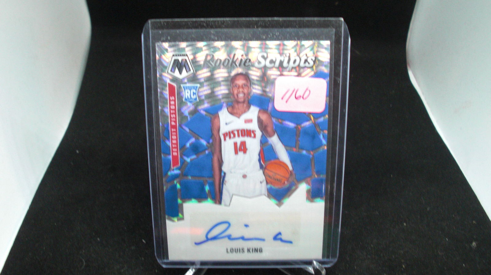louis king rookie scripts silver mosaic auto (1 of 1)