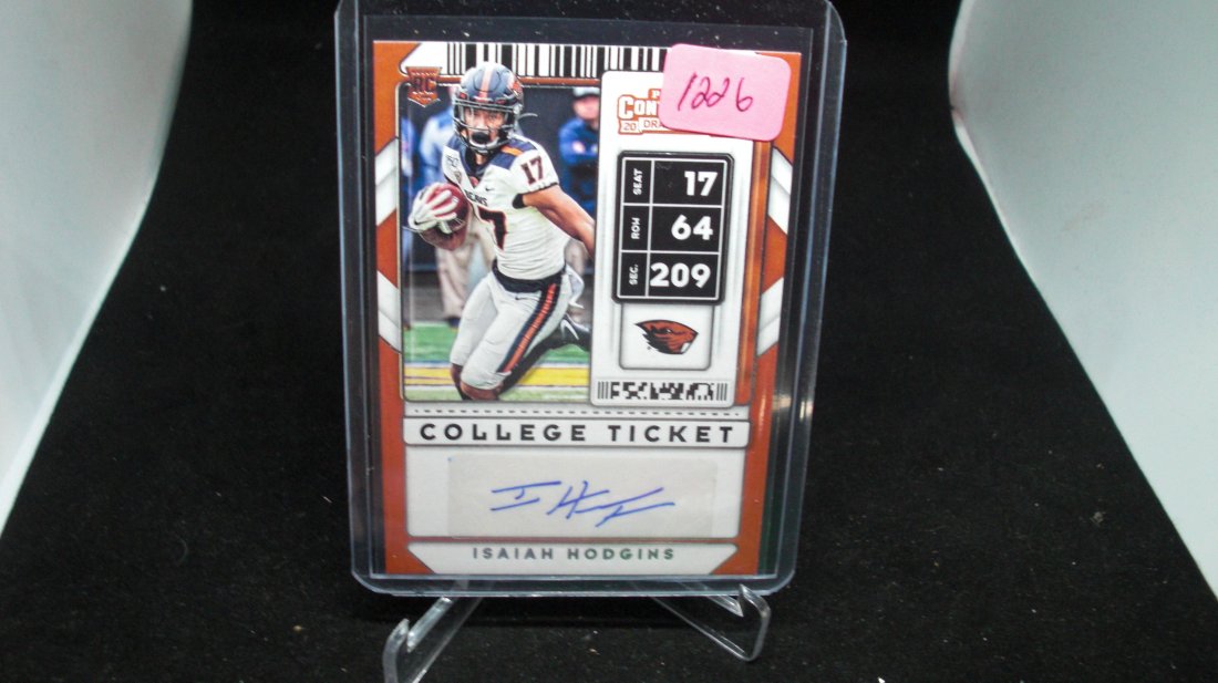 isaiah hodgkins rookie auto card (1 of 1)