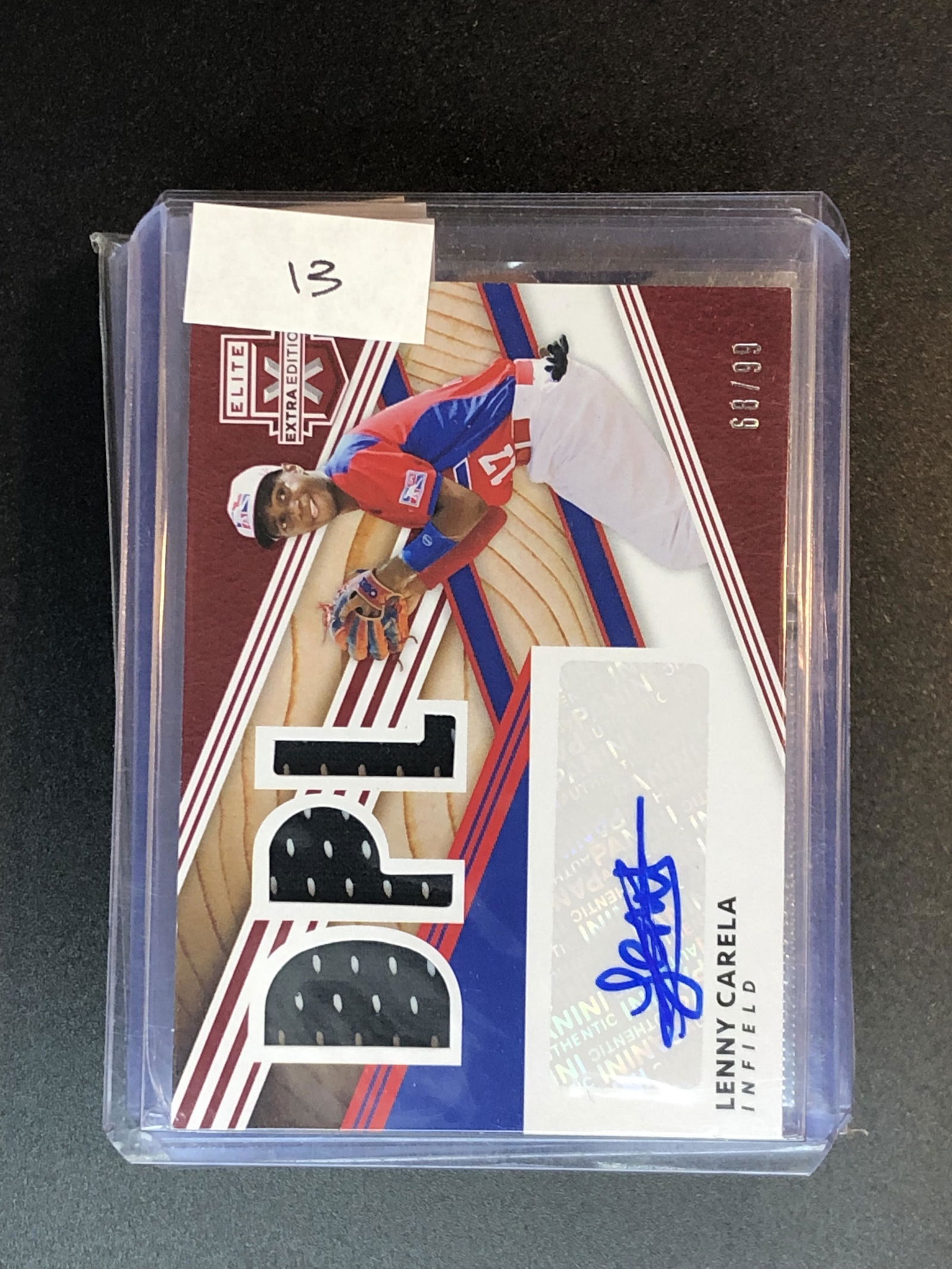 Lenny Carela dpl jersey relic/auto (1 of 1)