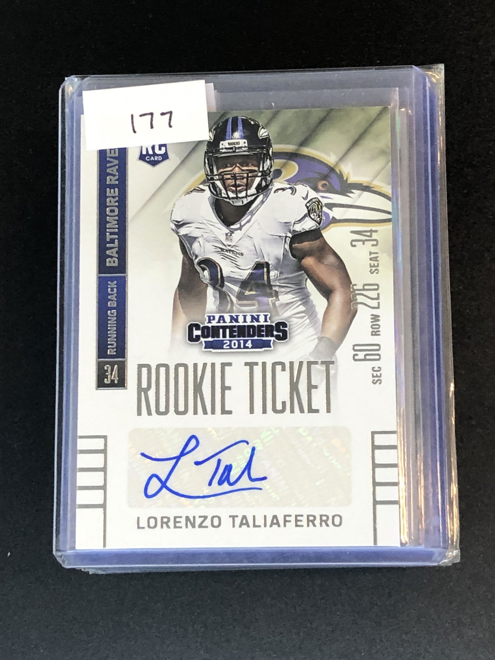 Lorenzo Taliaferro panini contenders rookie auto (1 of 1)