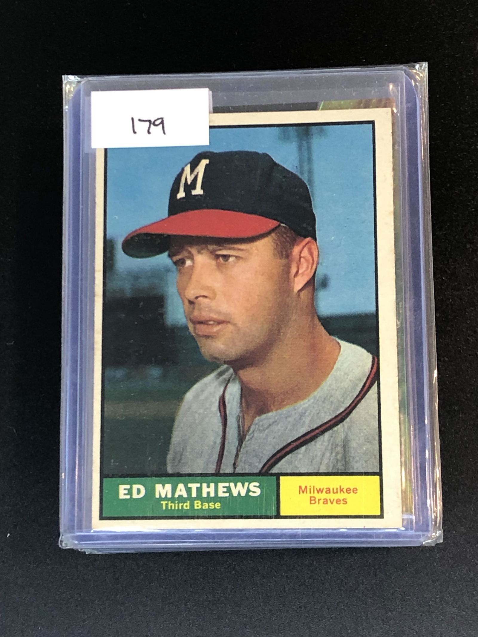 Ed Mathews topps baseball card (1 of 1)