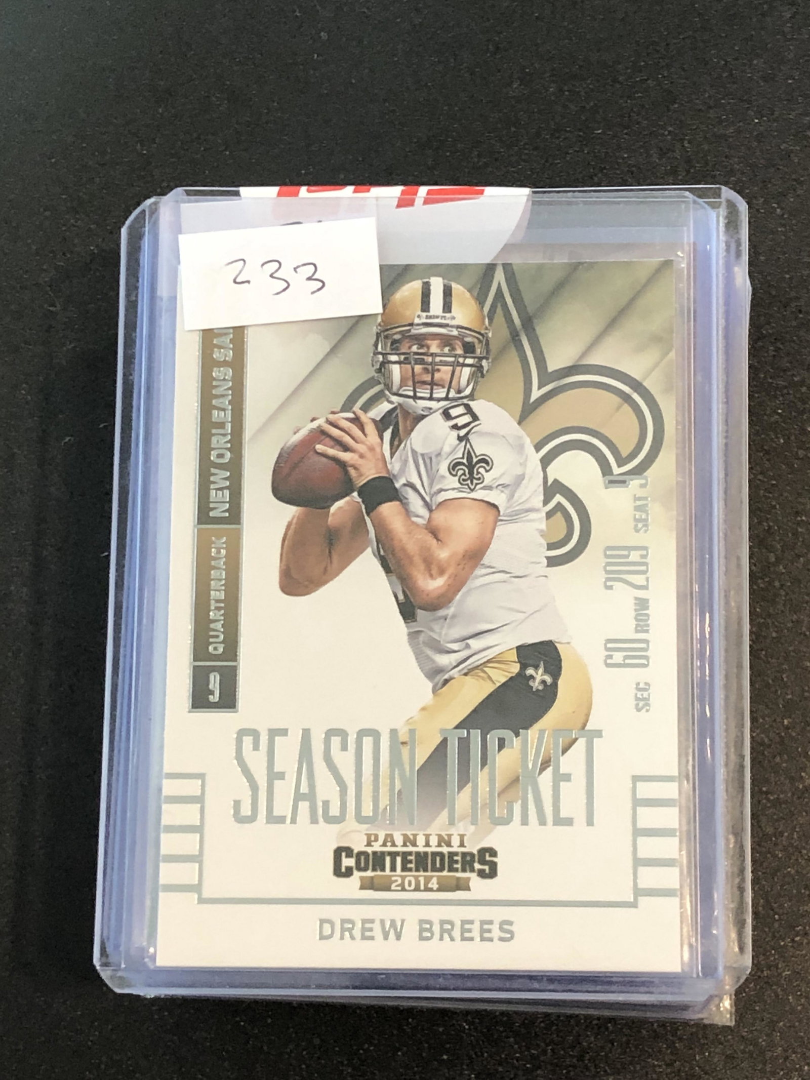 Drew Brees panini contenders season ticket: Drew Brees panini contenders season ticket