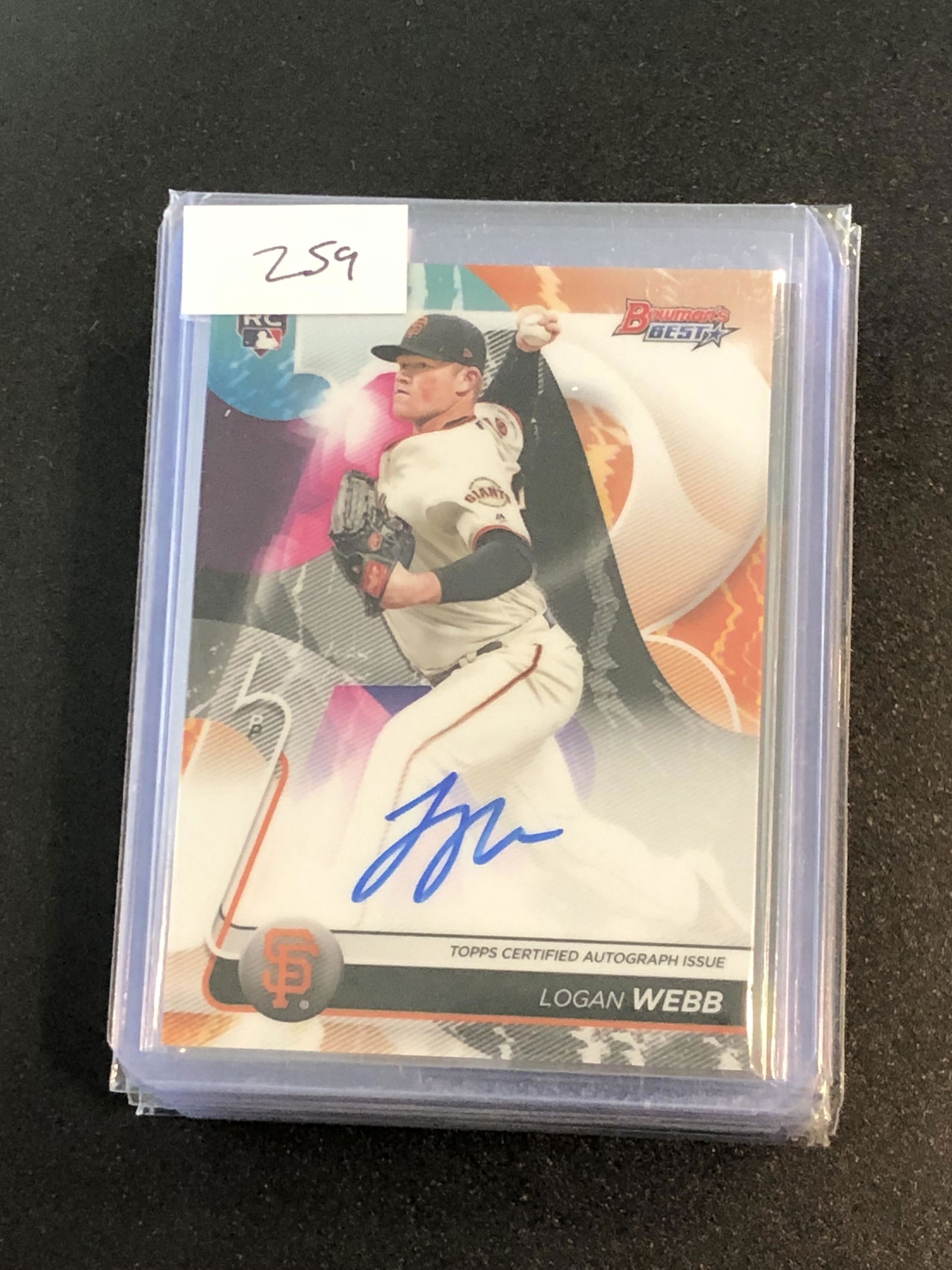 Logan webb bowmans best rookie auto (1 of 1)