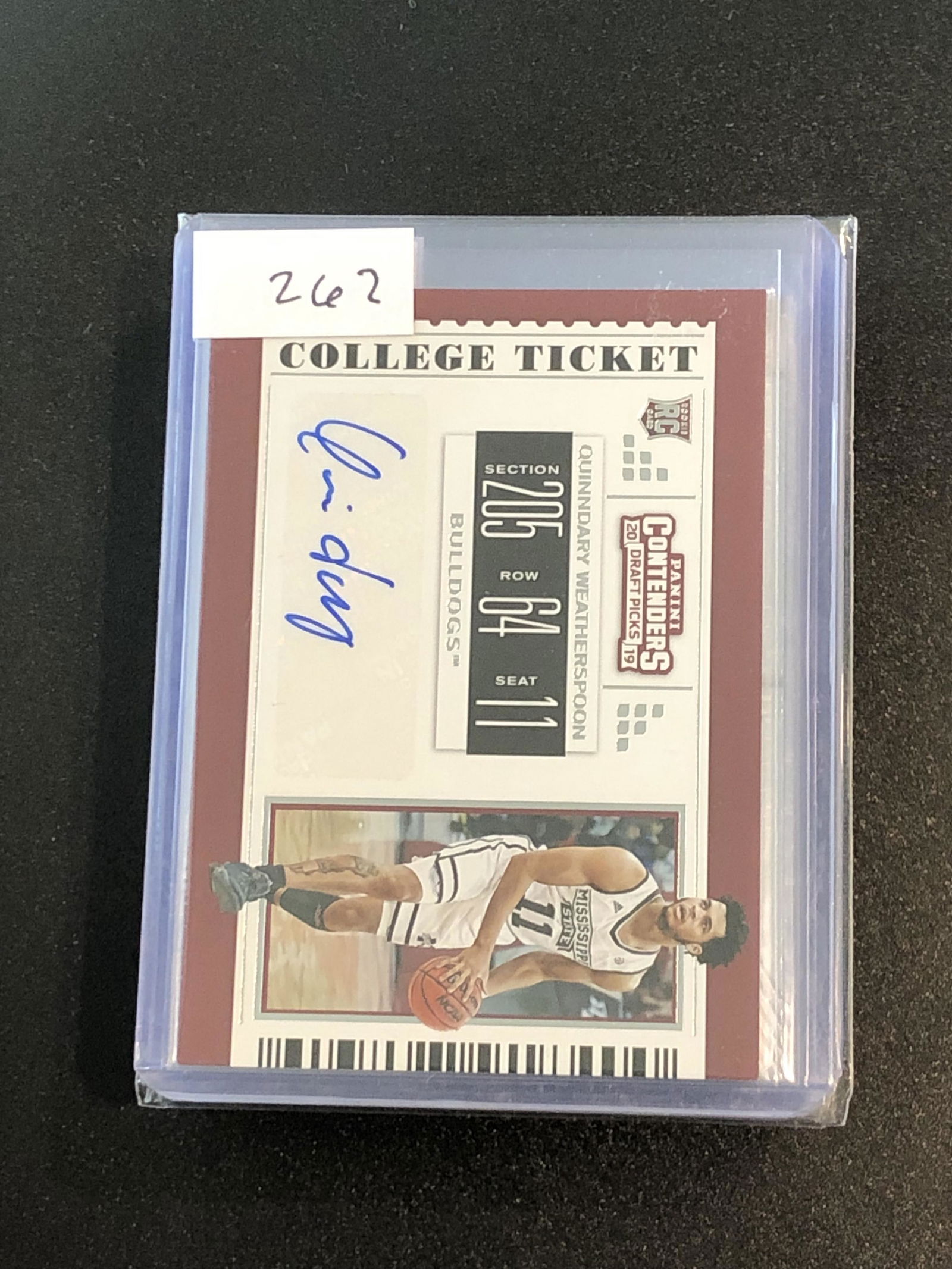 Quinndary Weatherspoon panini contenders auto (1 of 1)