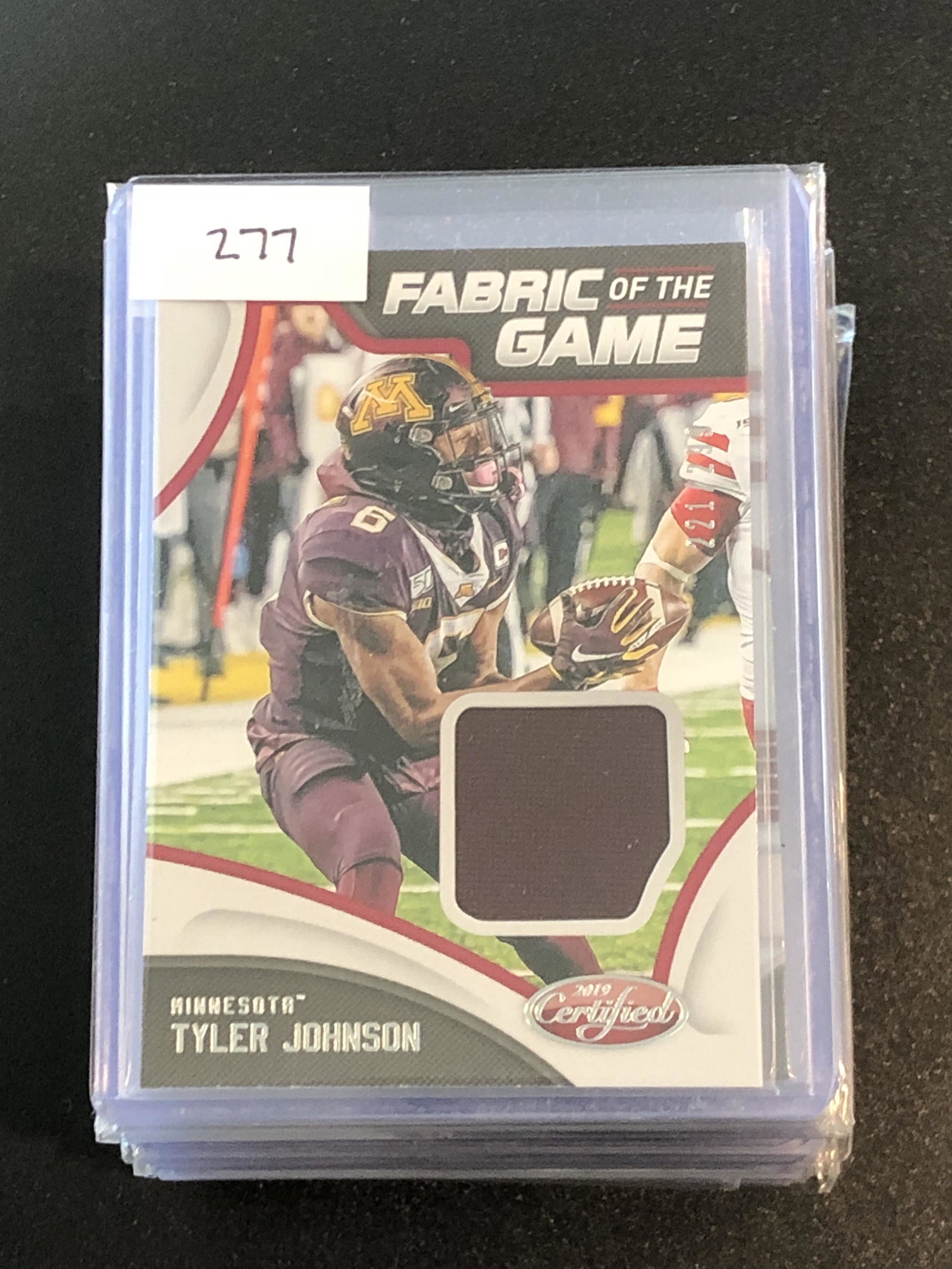 Tyler Johnson panini certified relic: Tyler Johnson panini certified relic