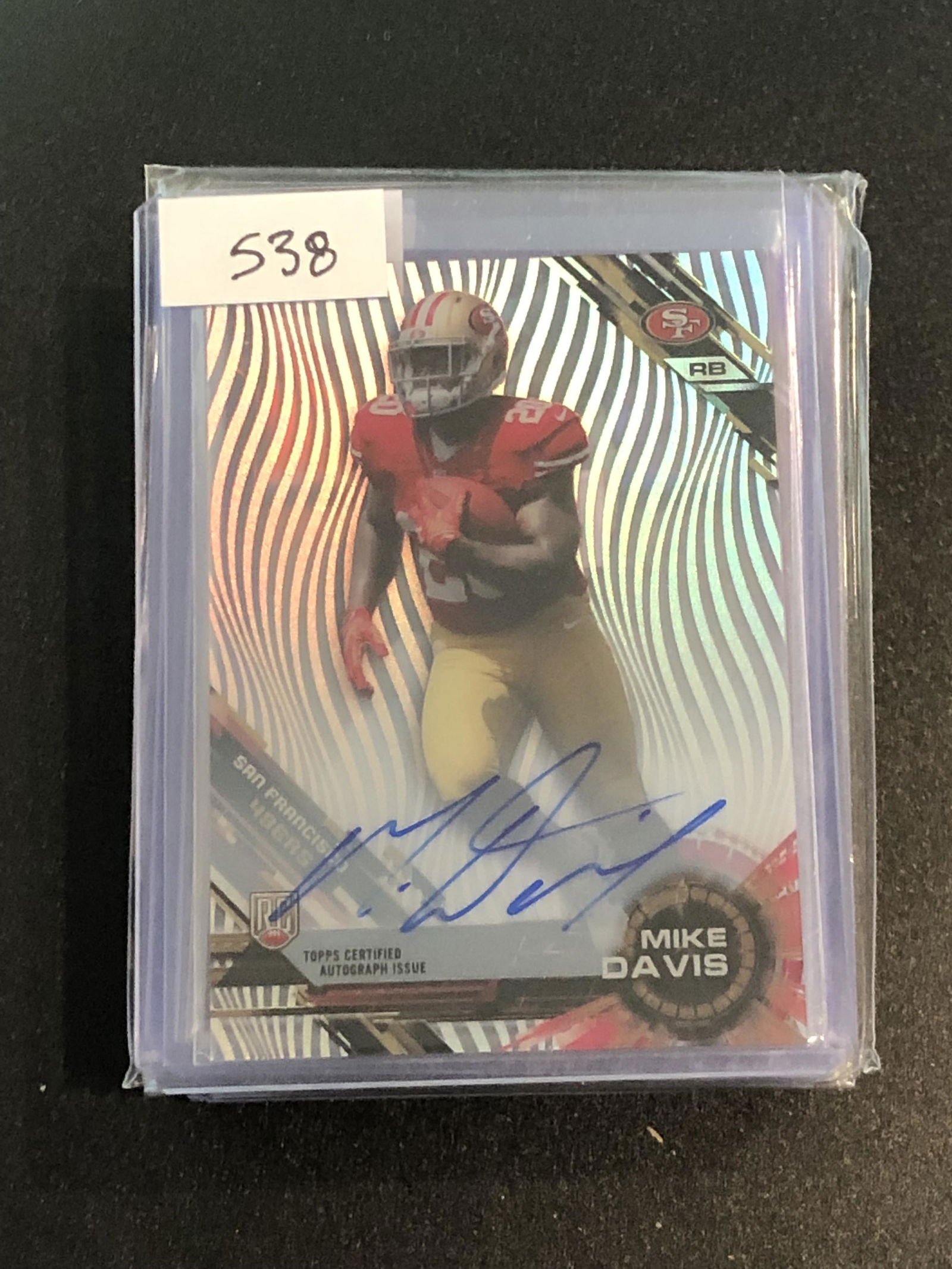 Mike Davis rookie auto transparent (1 of 1)
