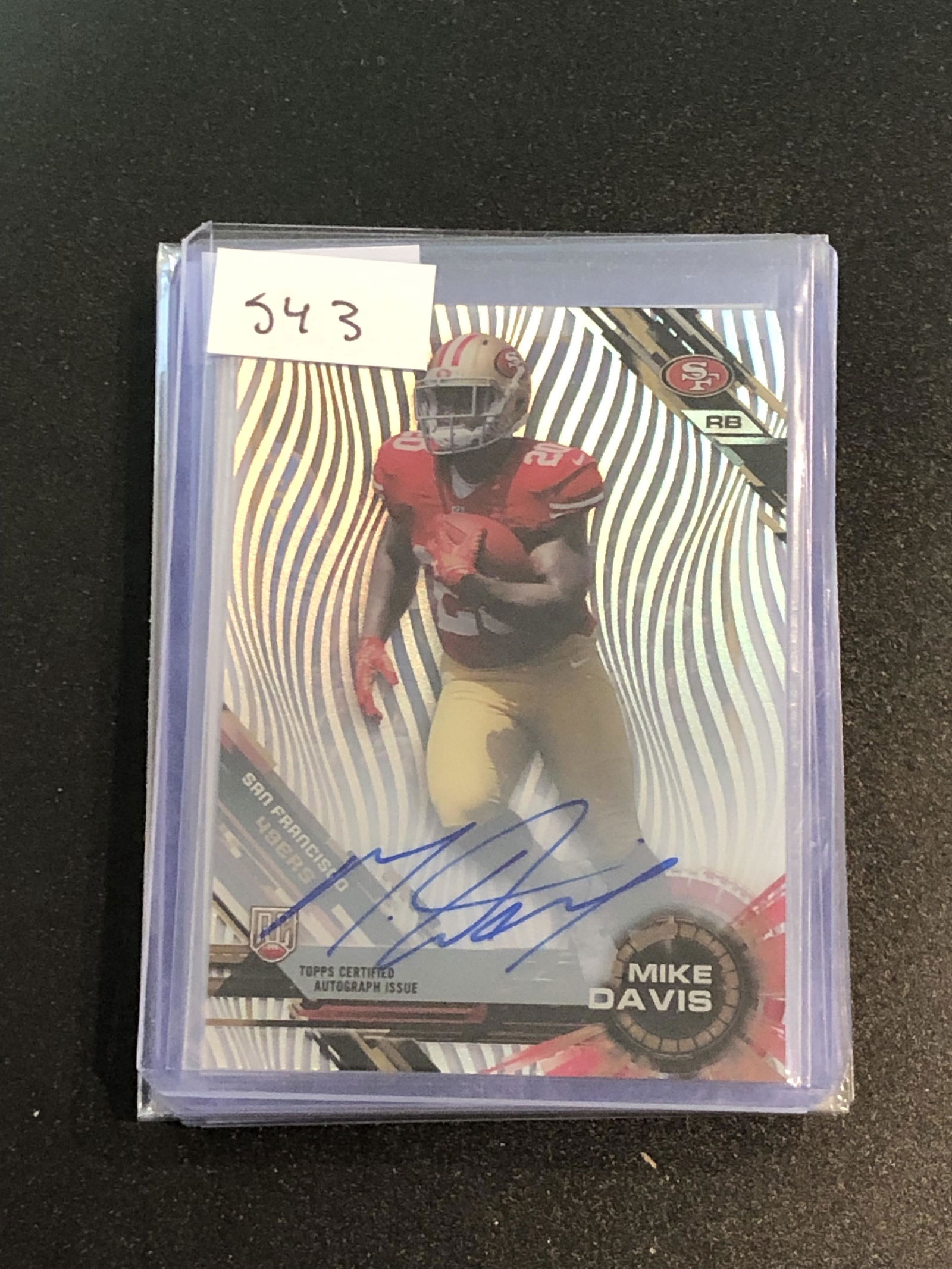 Mike Davis rookie auto transparent (1 of 1)