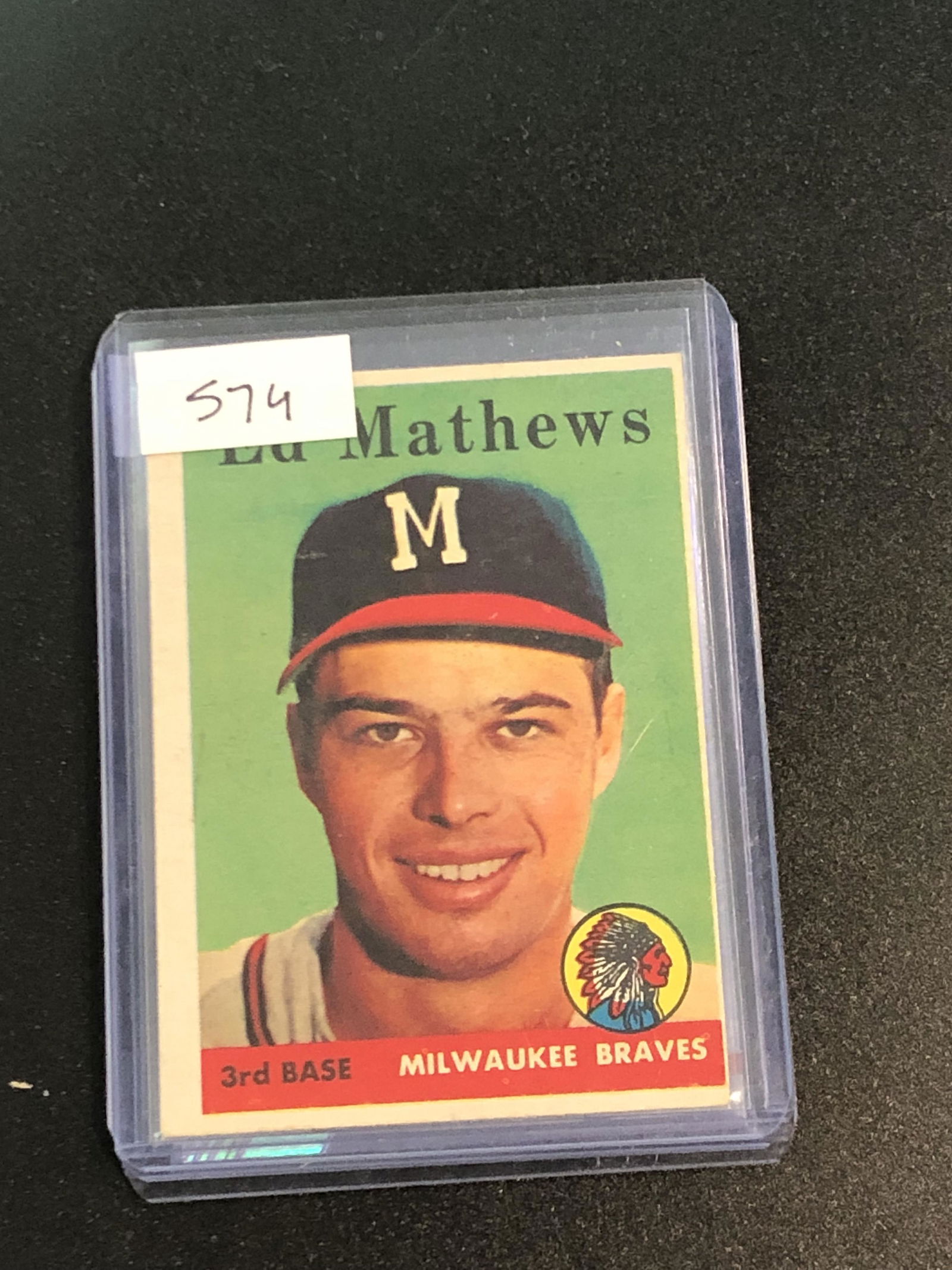 Ed Mathews topps old (1 of 1)