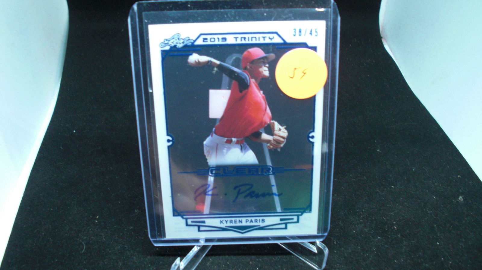 leaf trinity kyren paris numbered auto 38/45 (1 of 1)