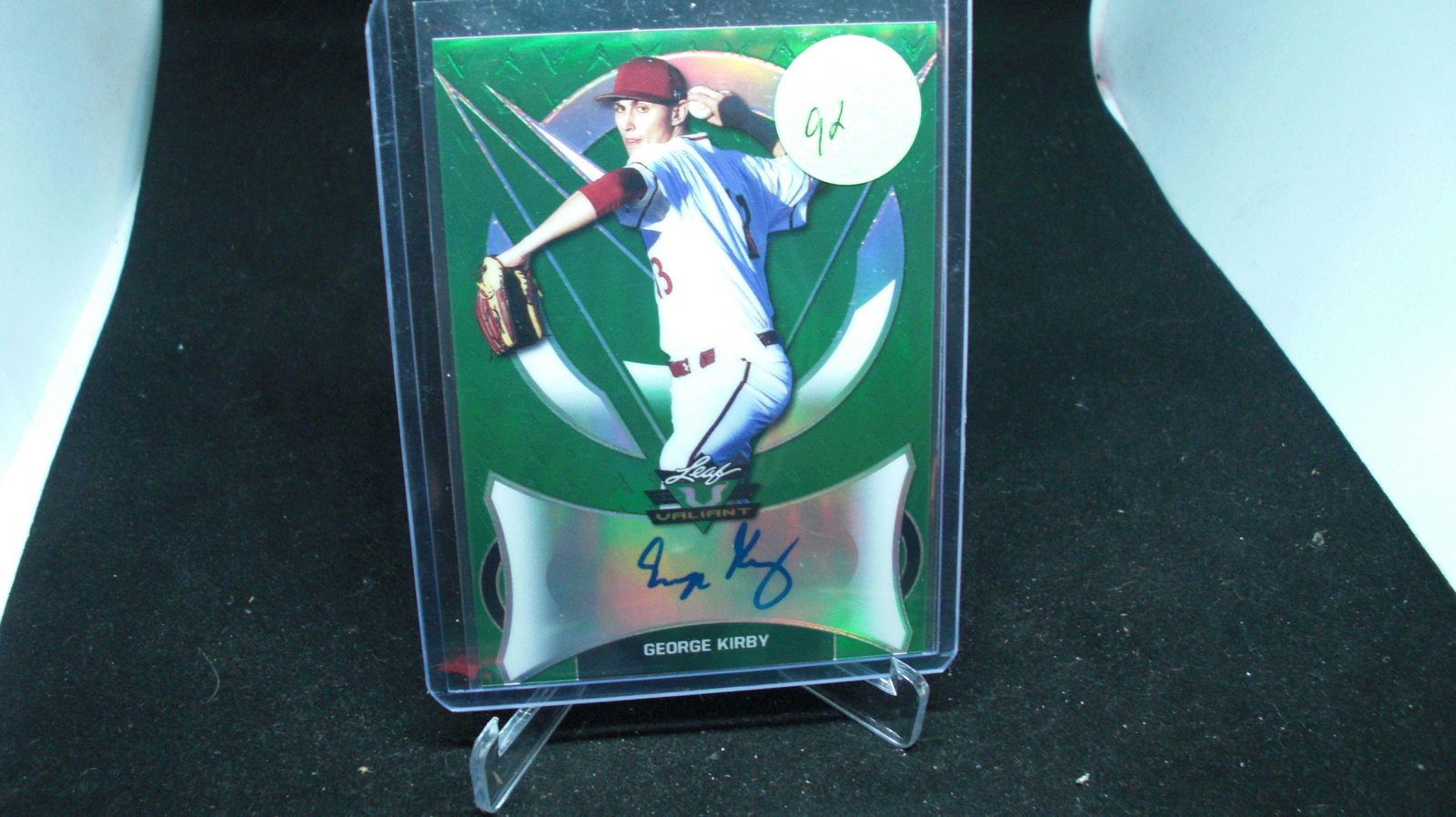 george kirby leaf valiant green auto 92/99 (1 of 1)